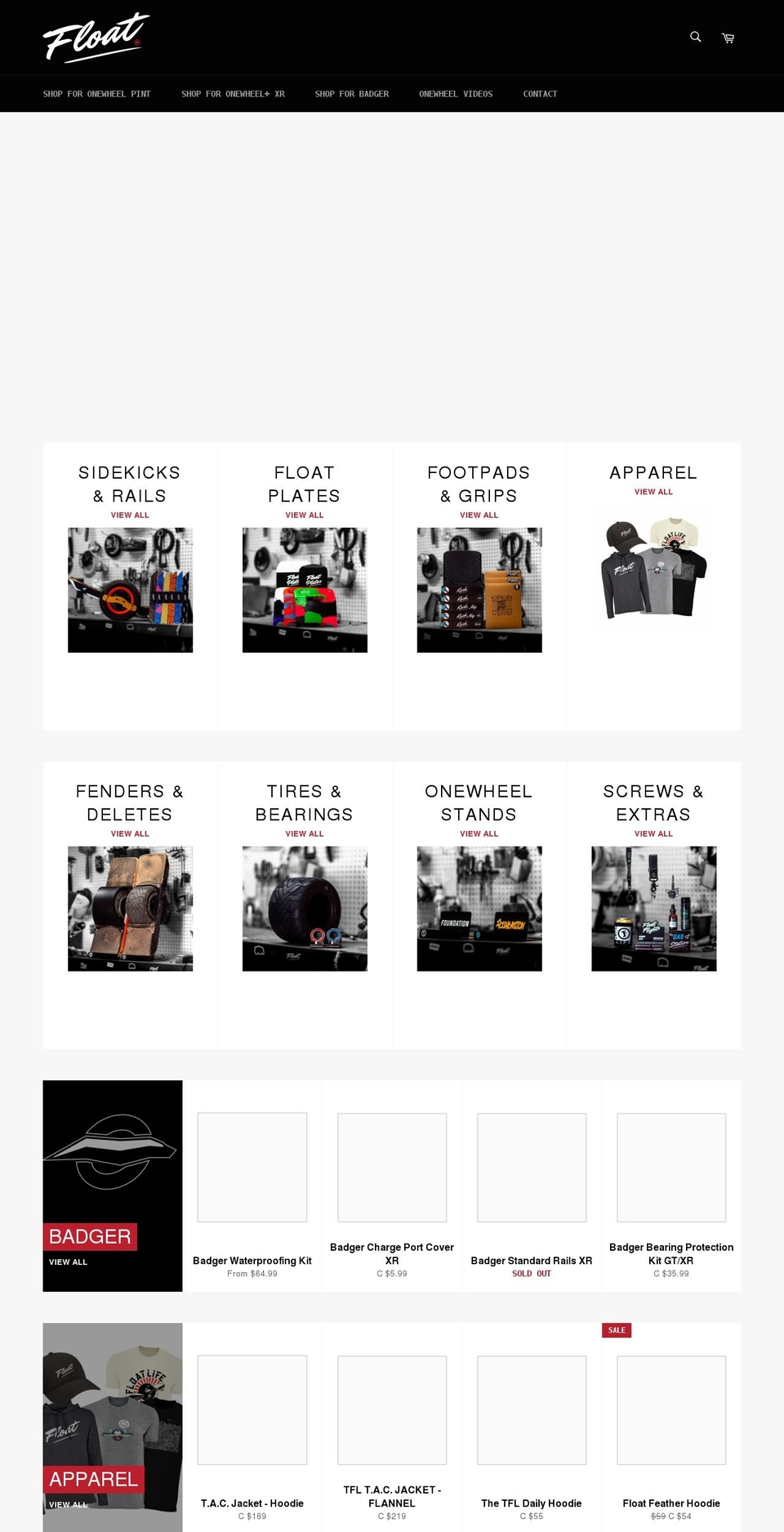 thefloatlife.ca shopify website screenshot