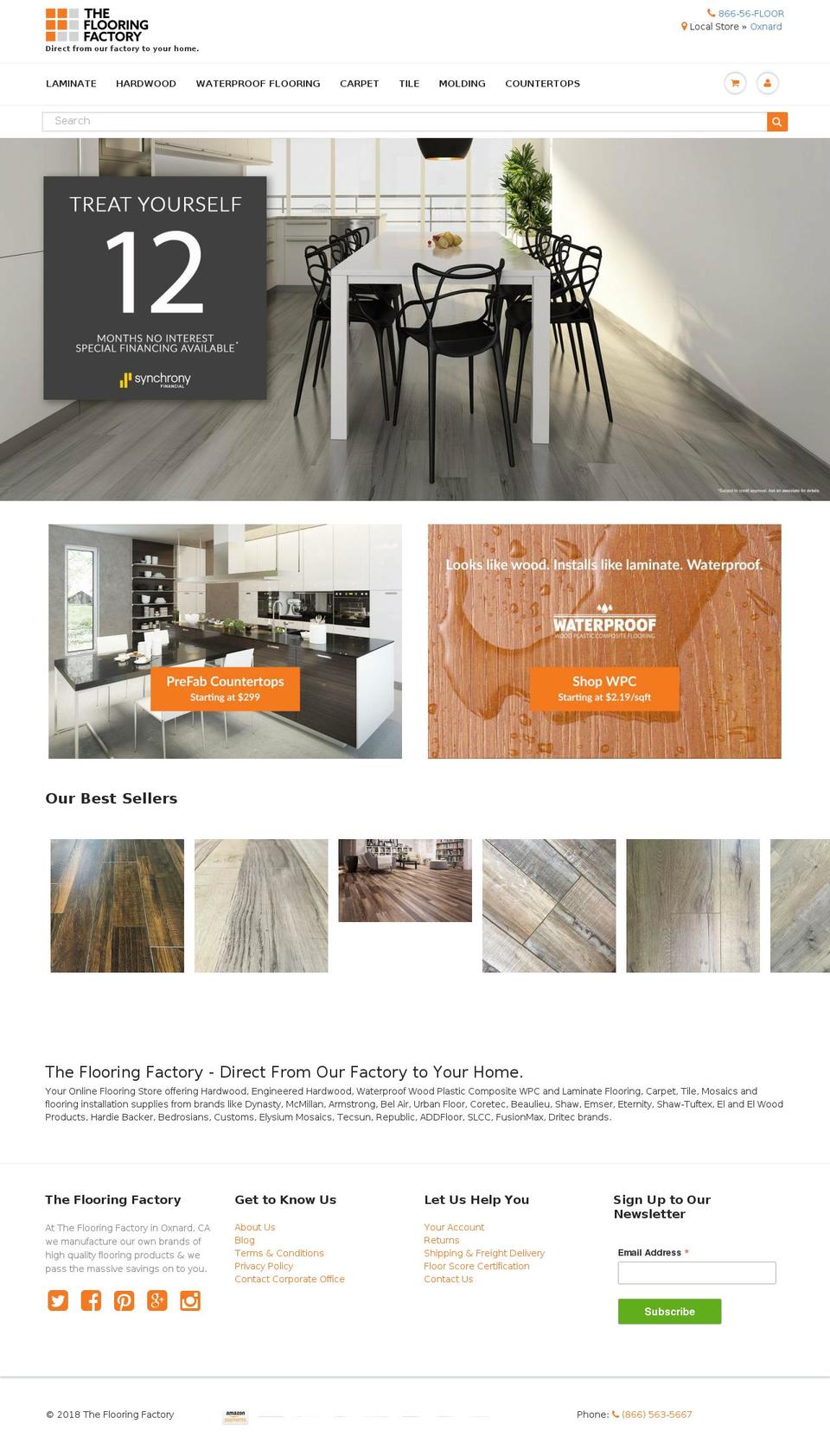 theflooringfactory.com shopify website screenshot