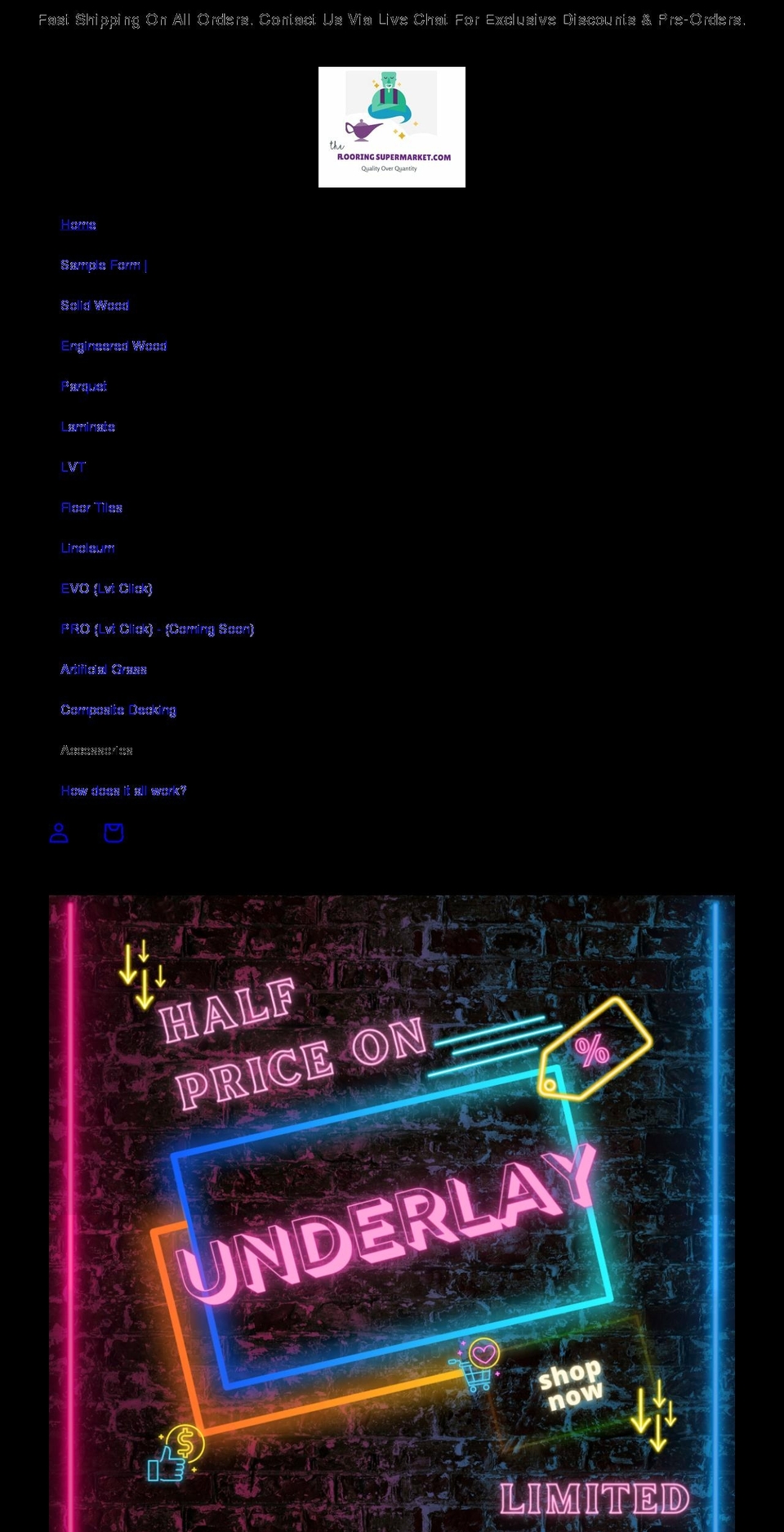 theflooringsupermarket.com shopify website screenshot