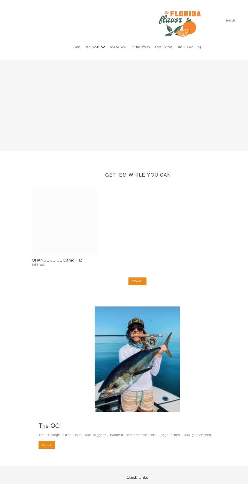 thefloridaflavor.com shopify website screenshot