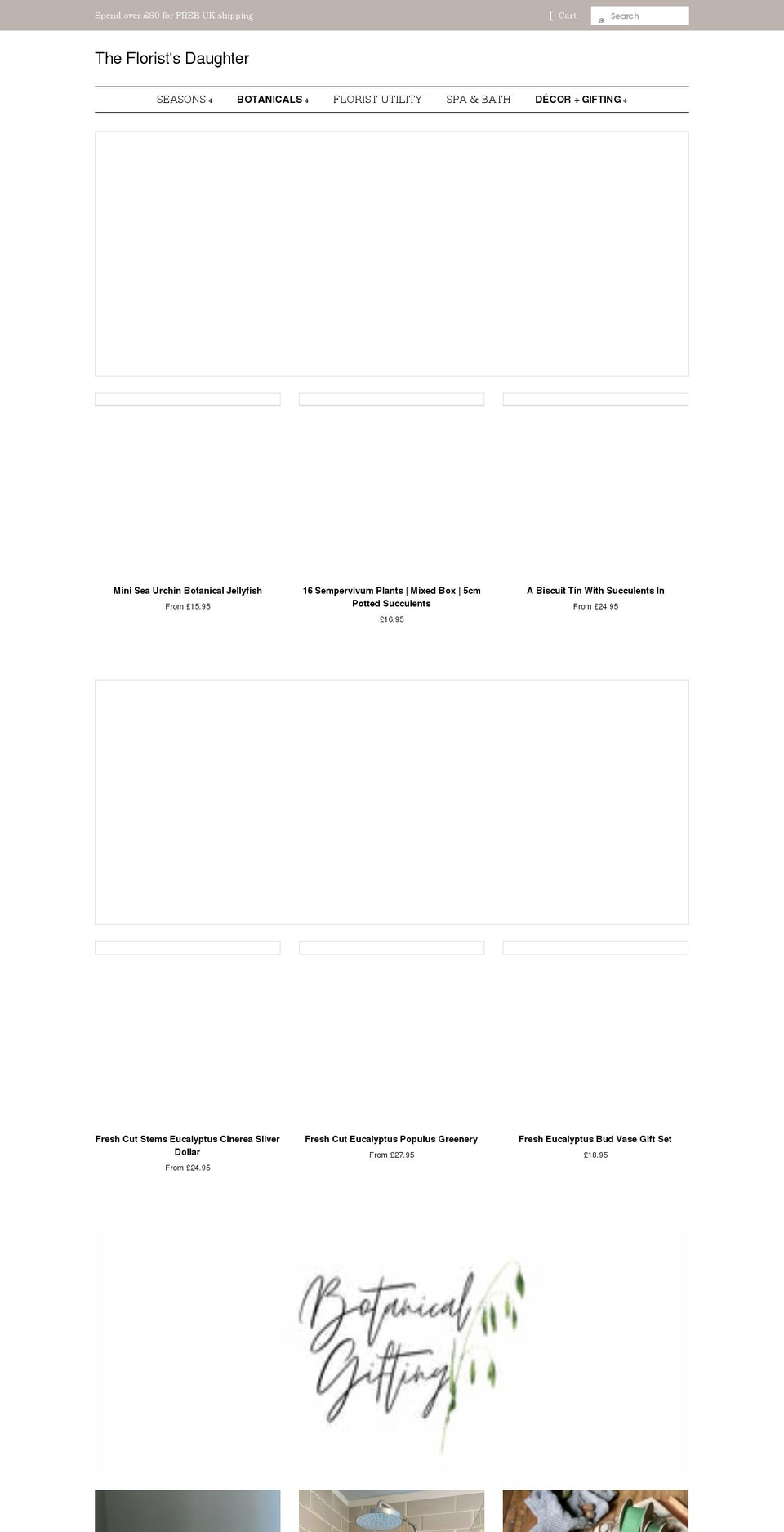 thefloristsdaughter.co.uk shopify website screenshot