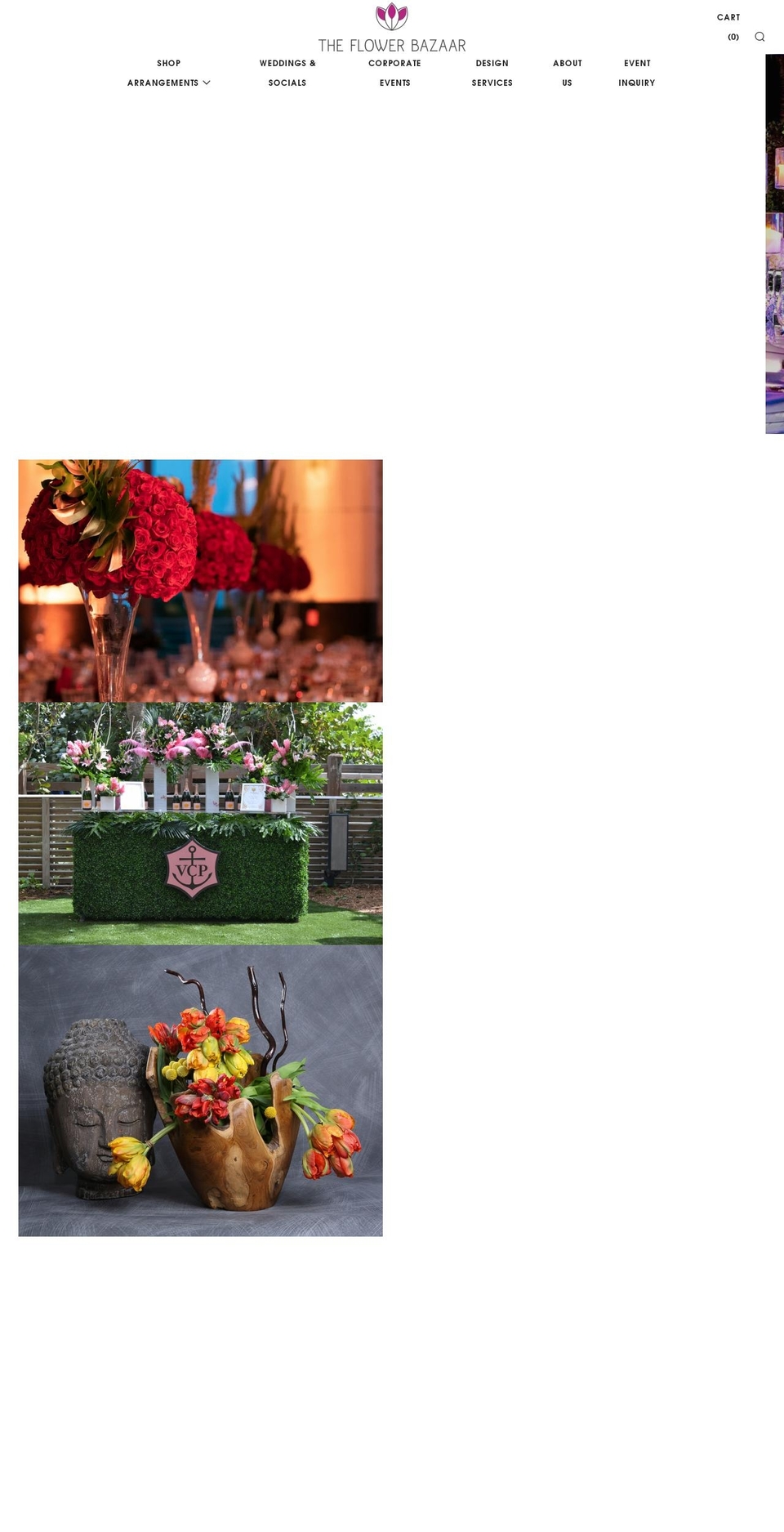theflowerbazaar.com shopify website screenshot