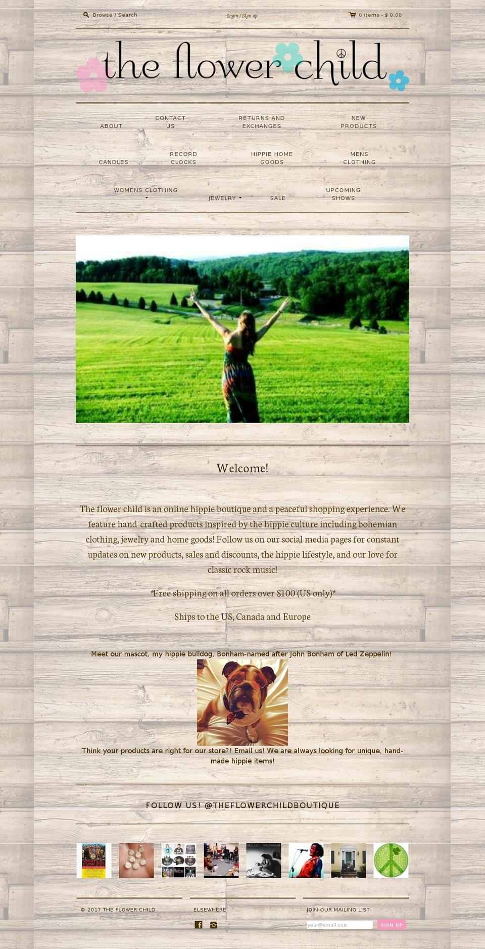 Editions Shopify theme site example theflowerchild.com