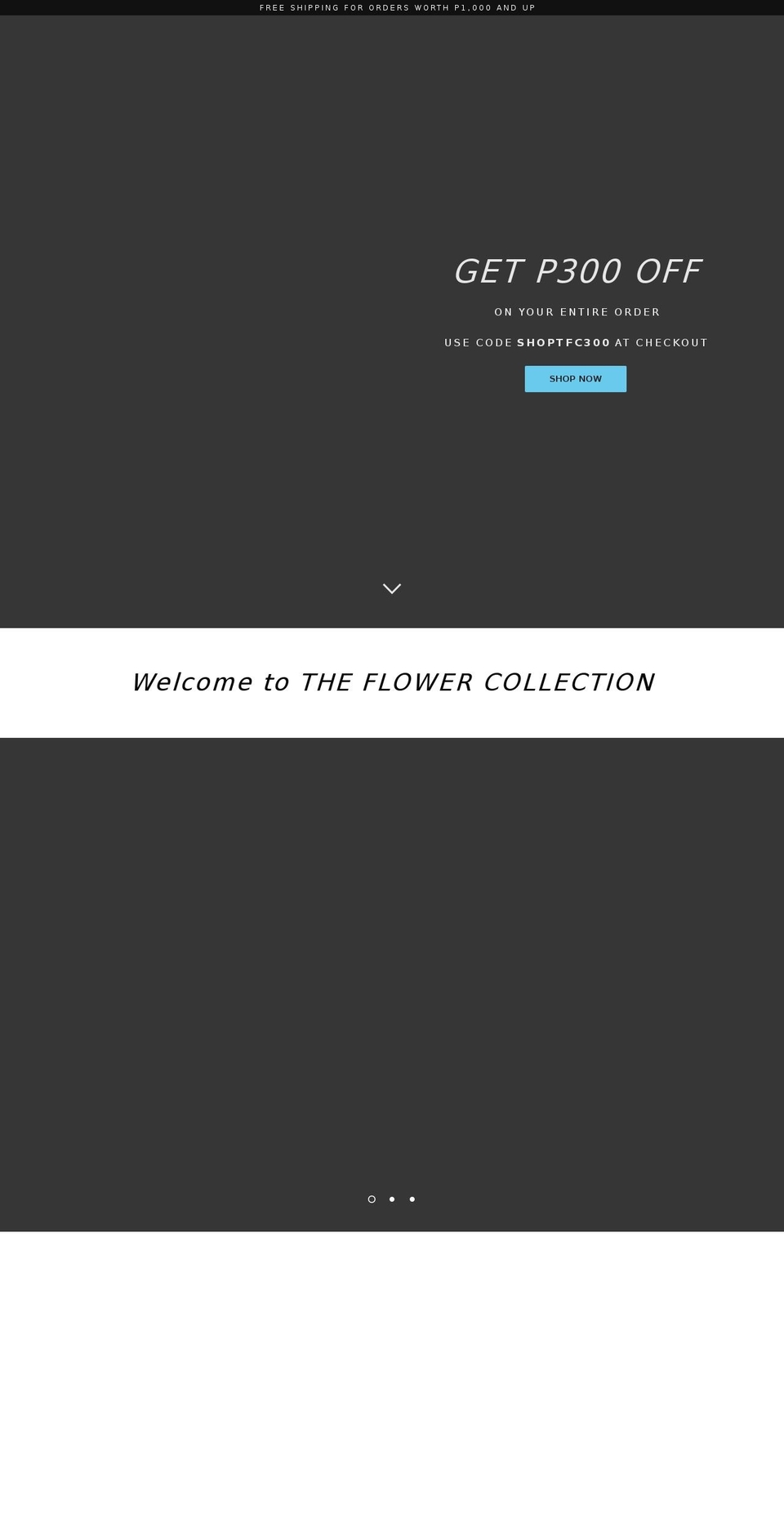 theflowercollection.com.ph shopify website screenshot