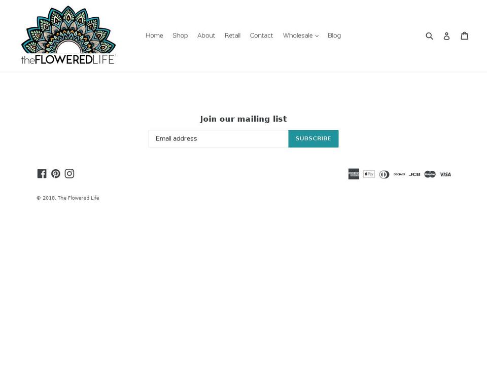 thefloweredlife.com shopify website screenshot