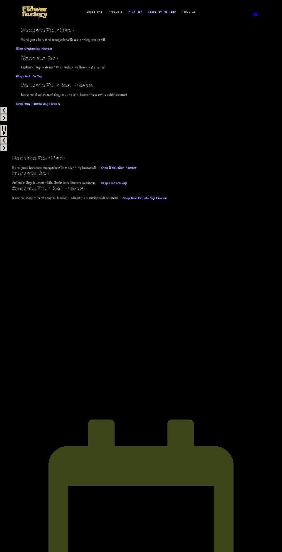 mol-standard- Shopify theme site example theflowerfactory.net