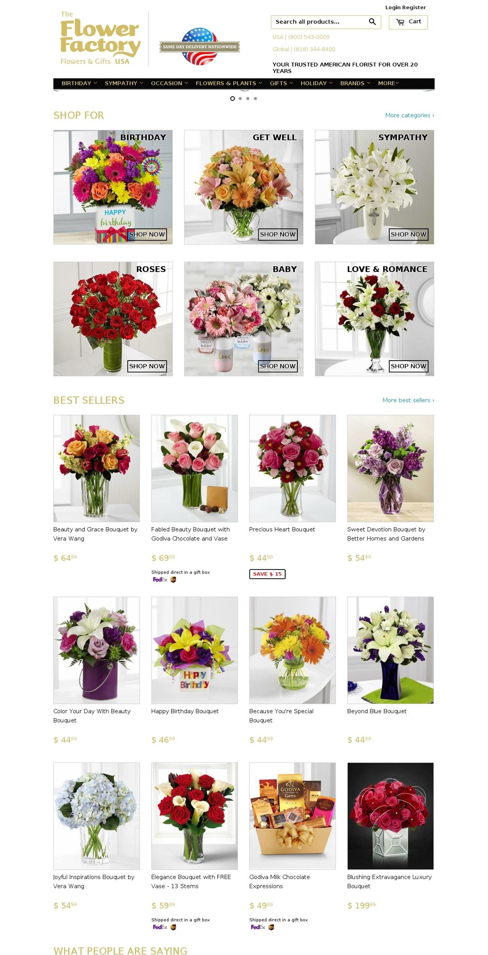 theflowerfactoryusa.com shopify website screenshot