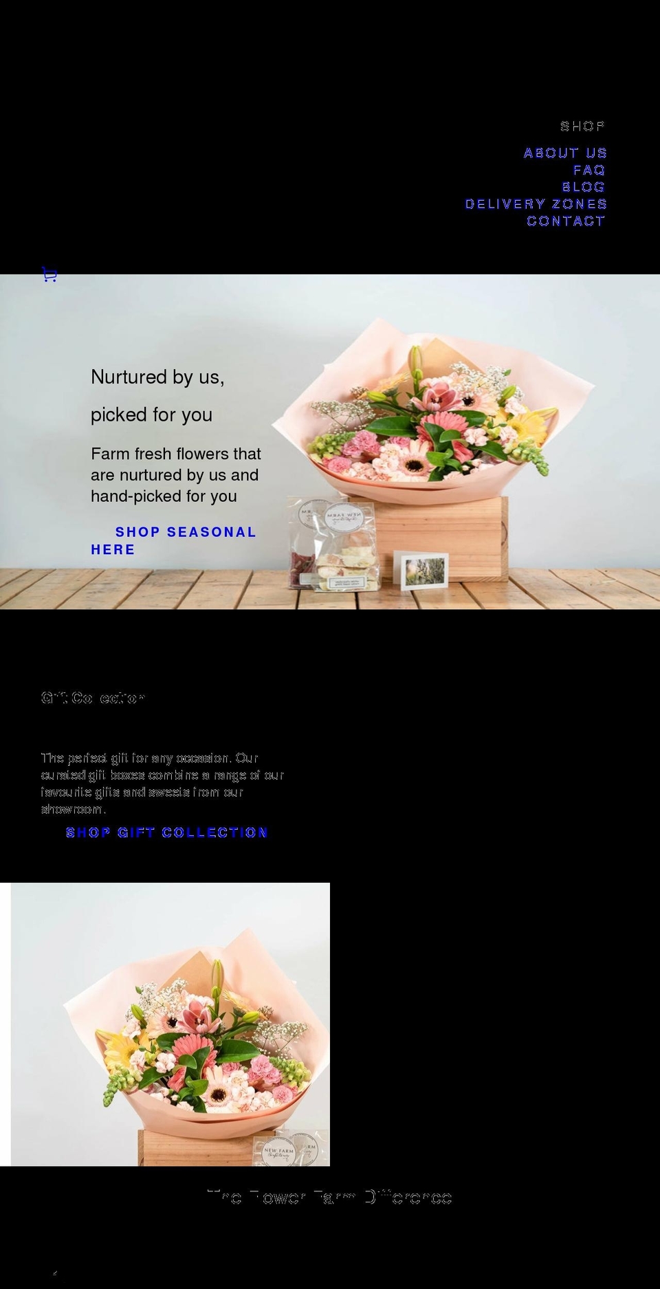 theflowerfarm.com.au shopify website screenshot