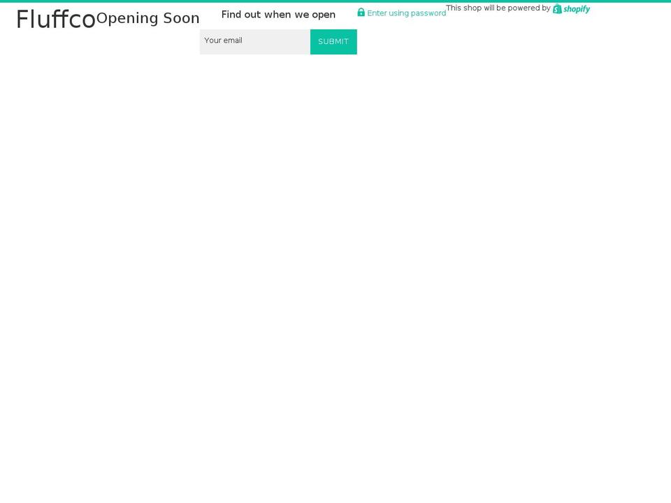 thefluffcompany.com shopify website screenshot