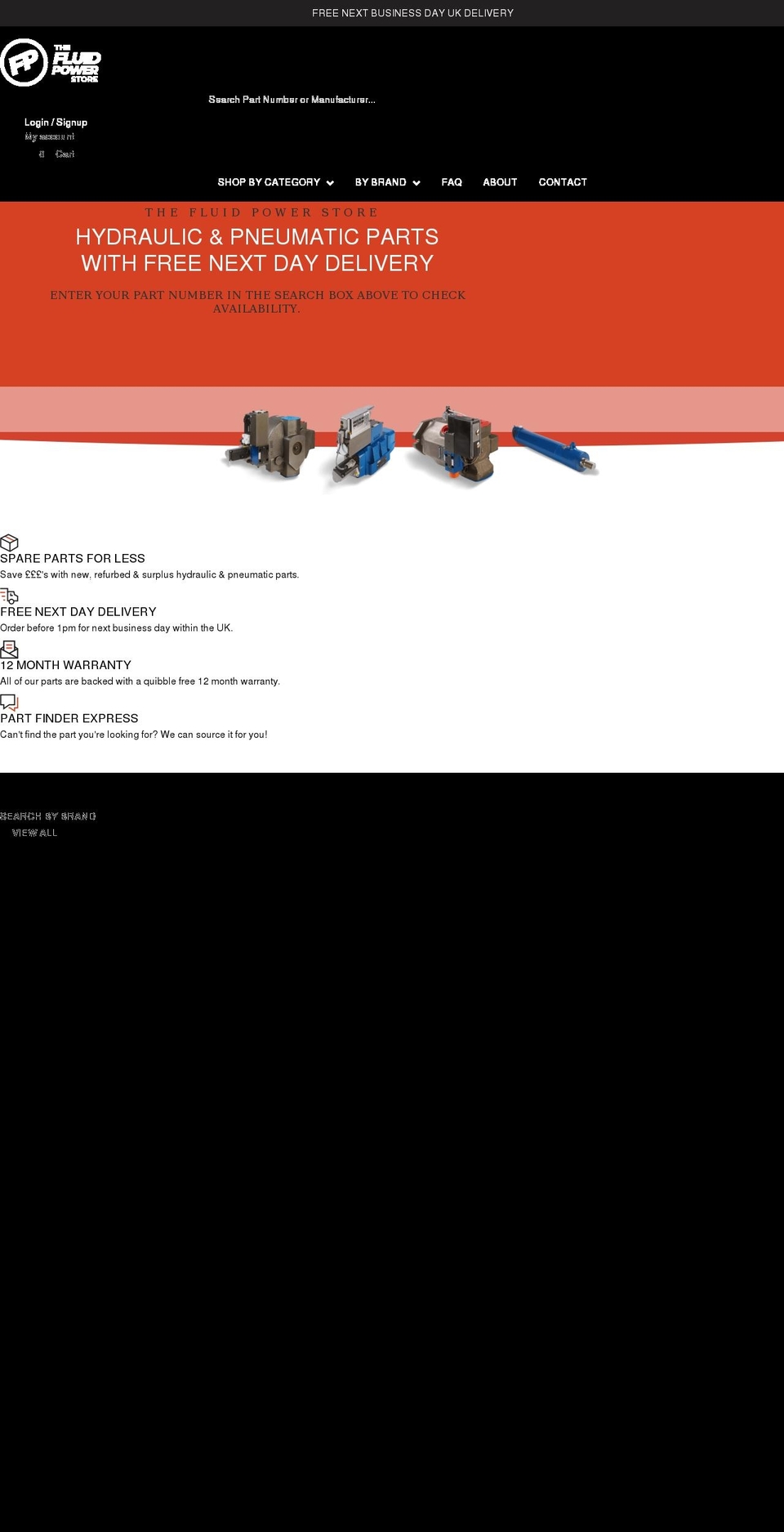 thefluidpowerstore.com shopify website screenshot