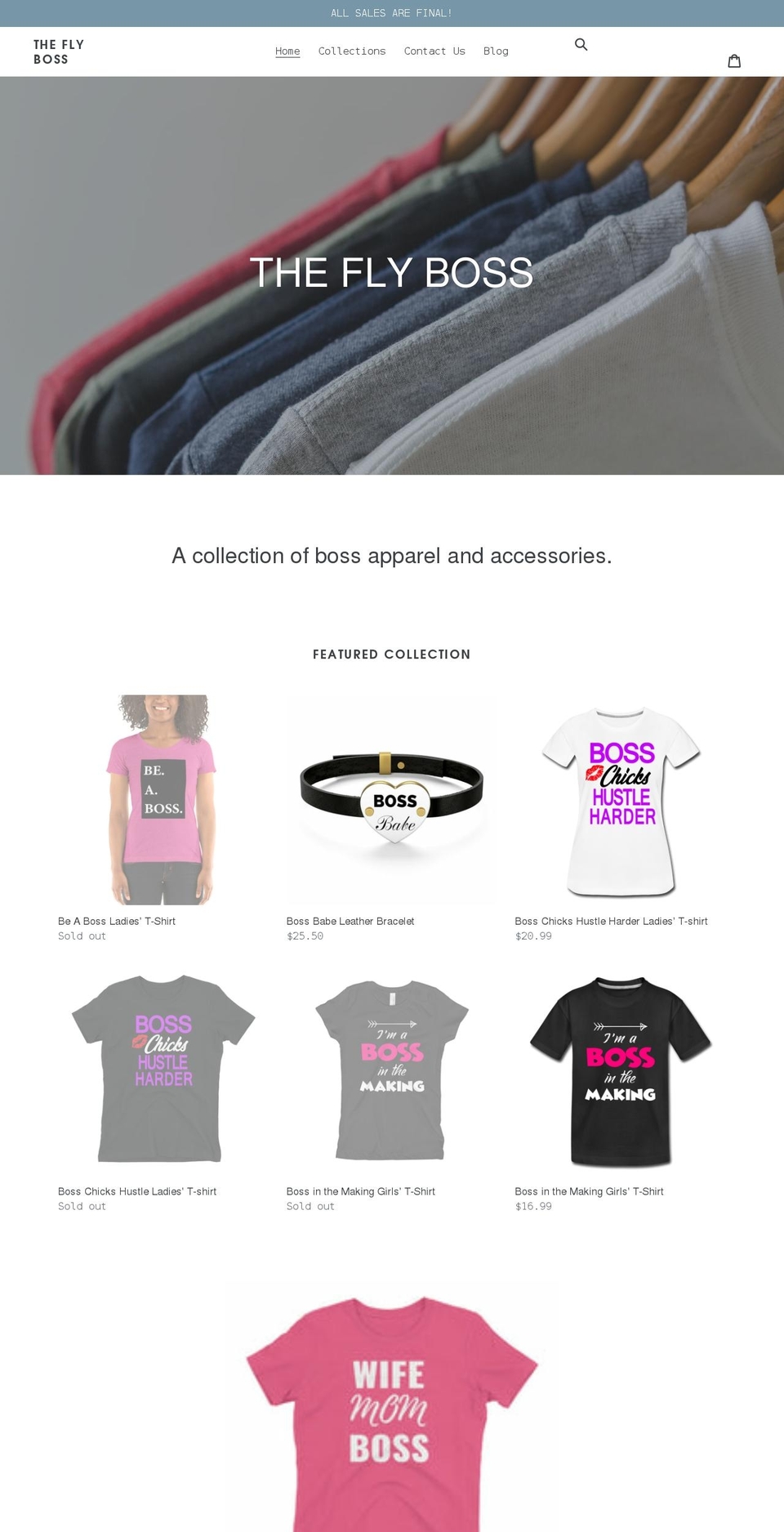 theflyboss.com shopify website screenshot