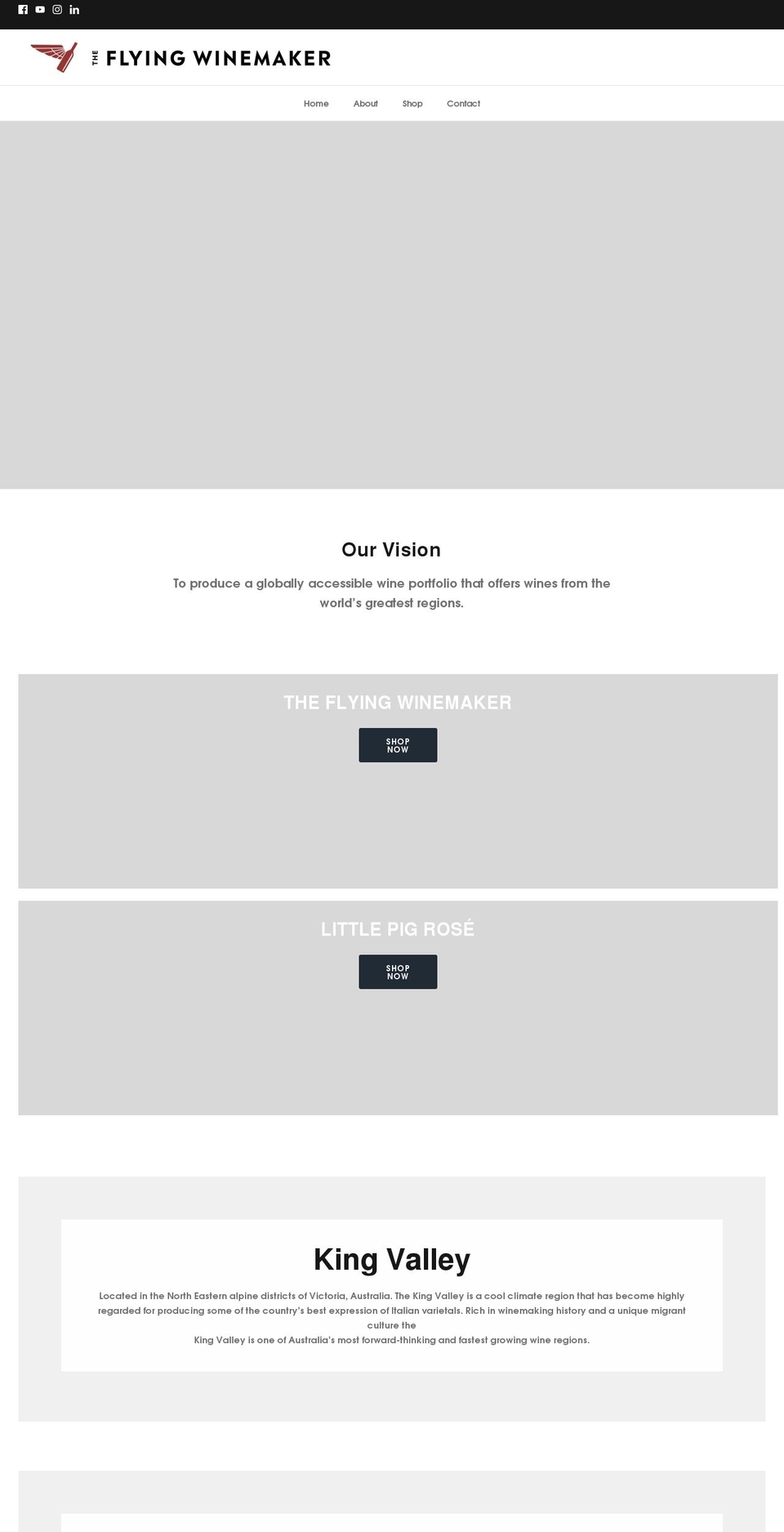theflyingwinemaker.com shopify website screenshot