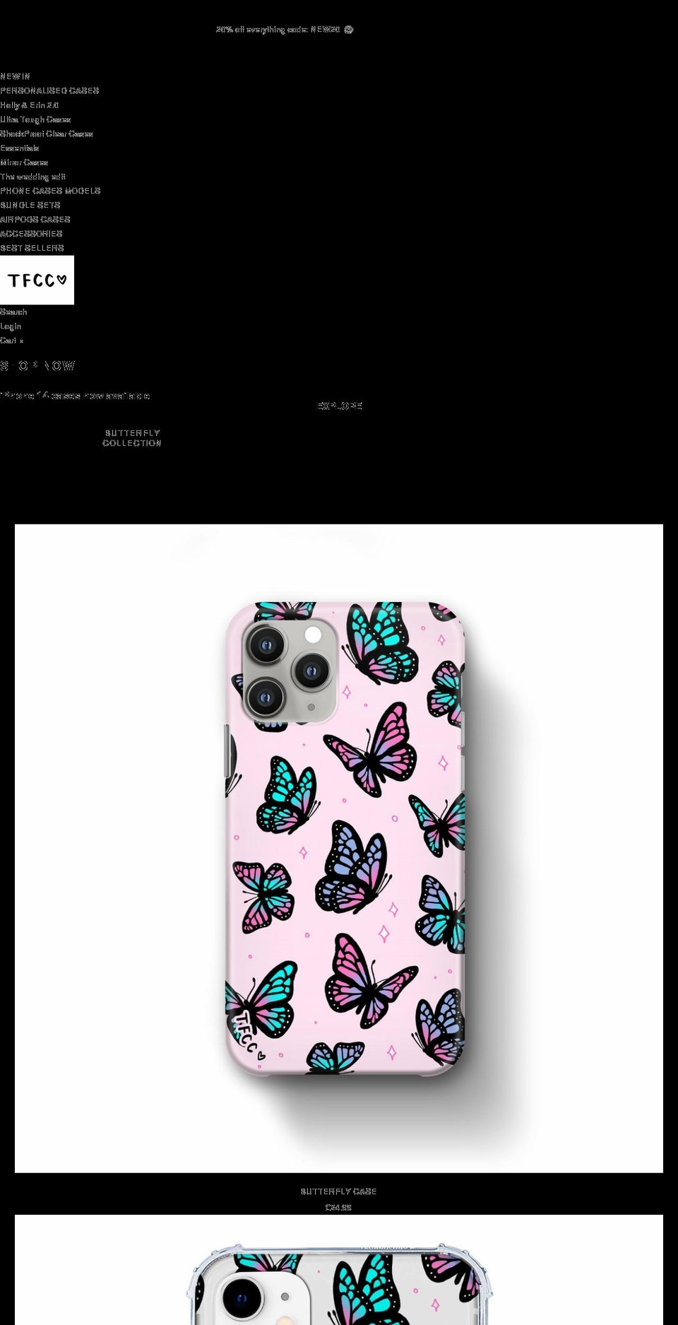 thefonecasecompany.com shopify website screenshot