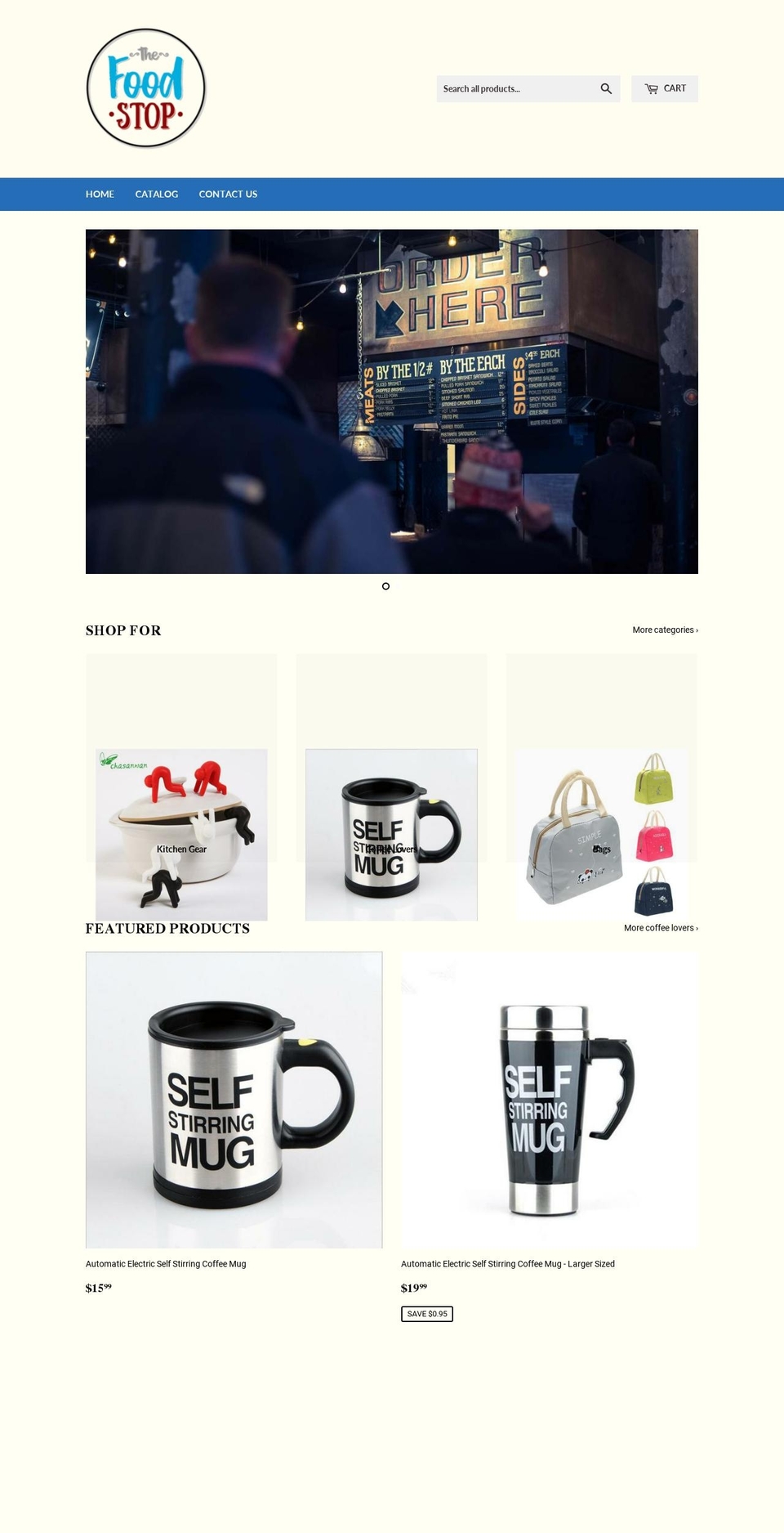 thefoodstop.net shopify website screenshot