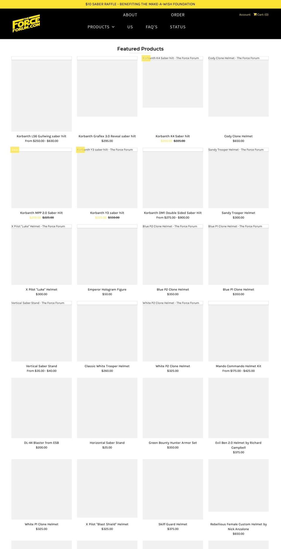 theforceforum.com shopify website screenshot