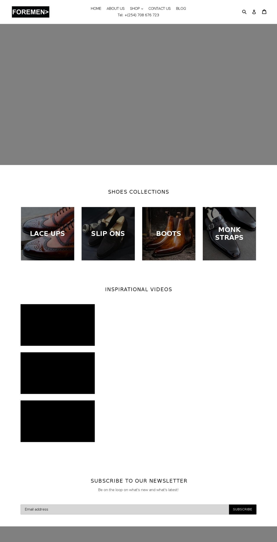 theforemen.com — Shopify storefront screenshot