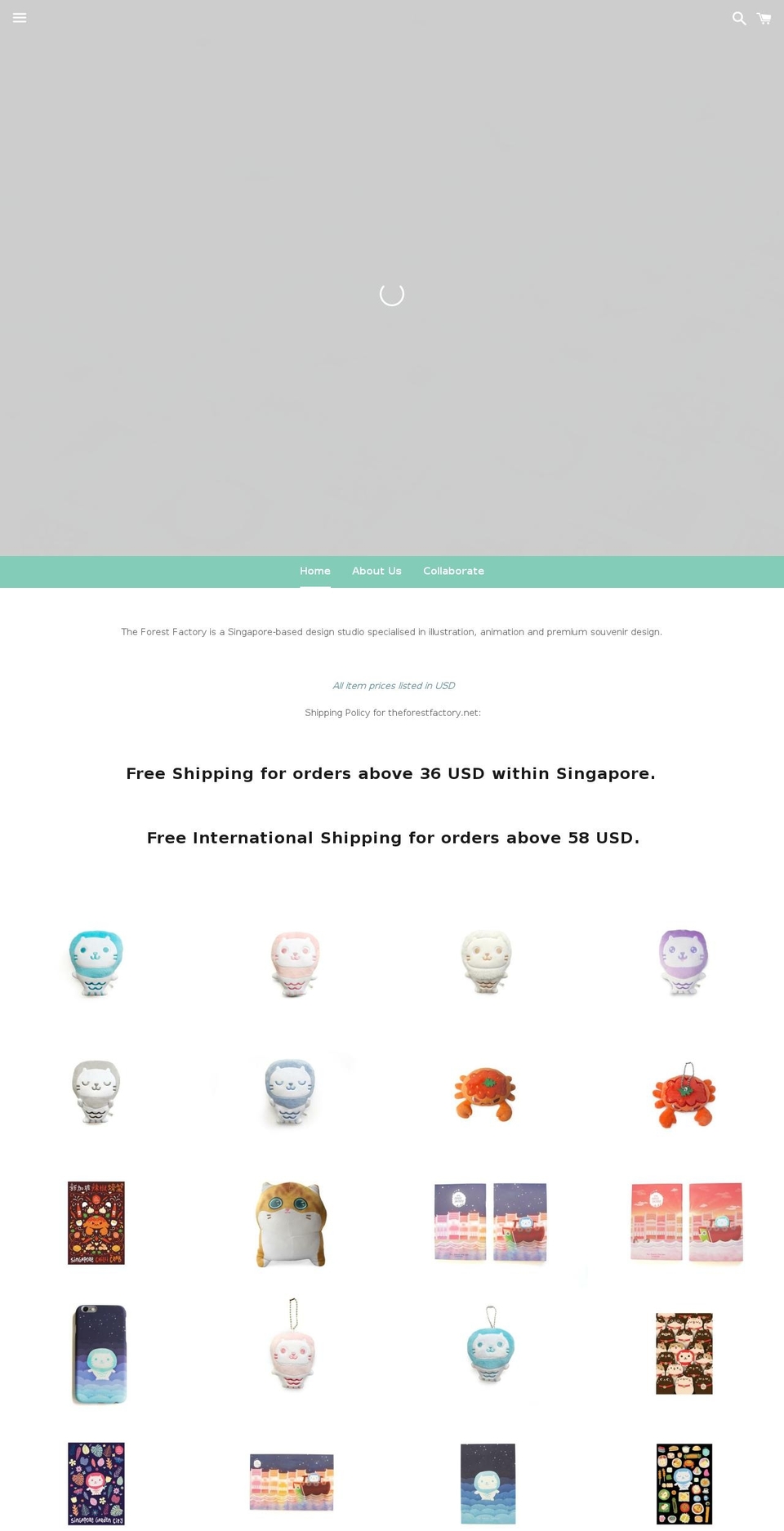 theforestfactory.net shopify website screenshot