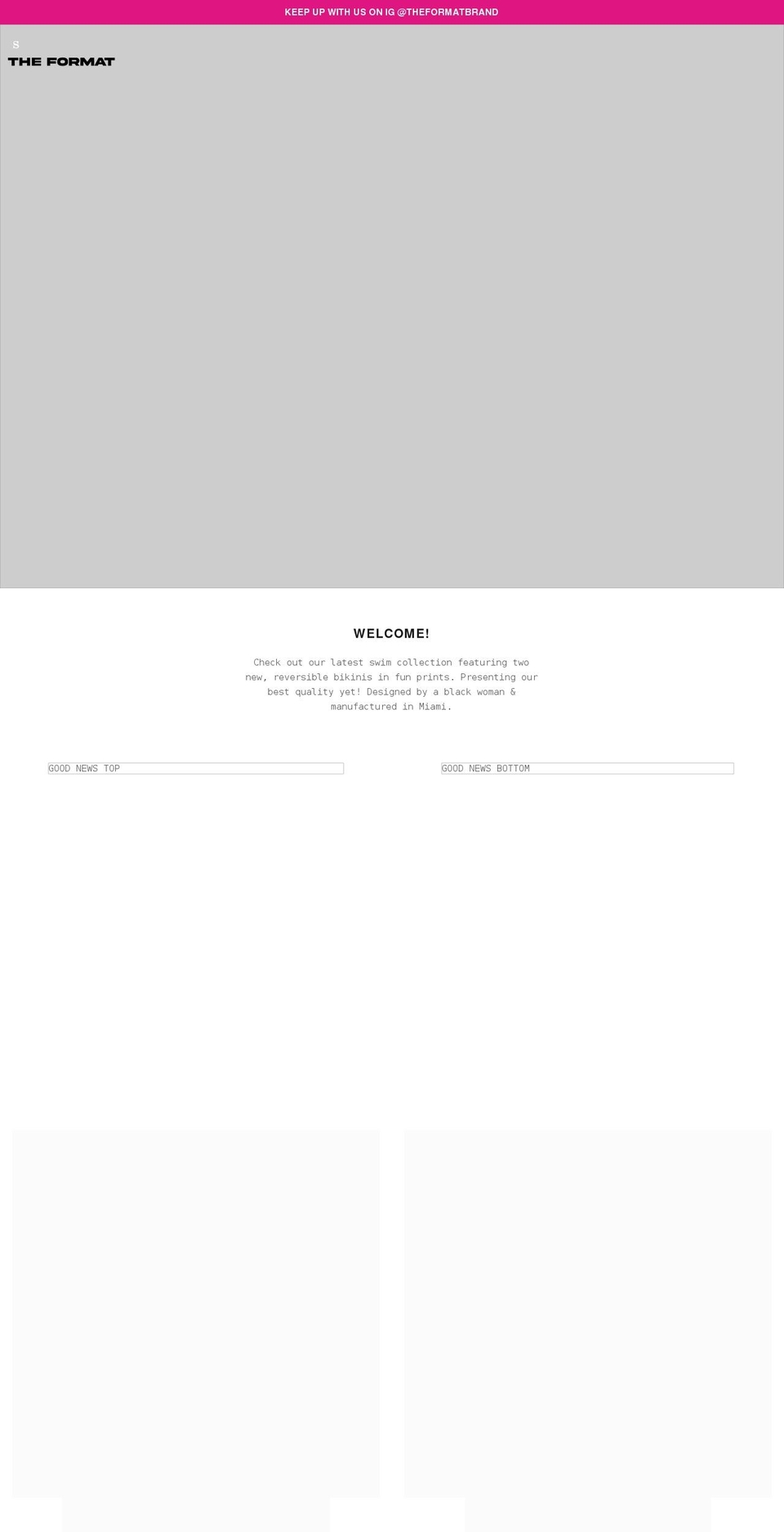 theformatbrand.com shopify website screenshot
