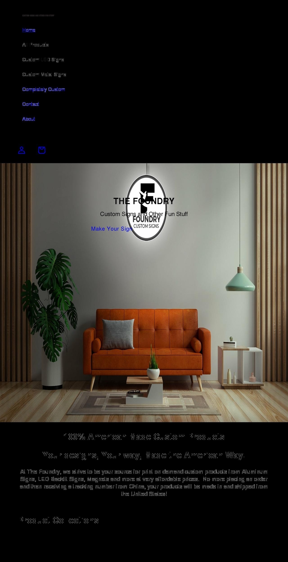 thefoundry.store shopify website screenshot