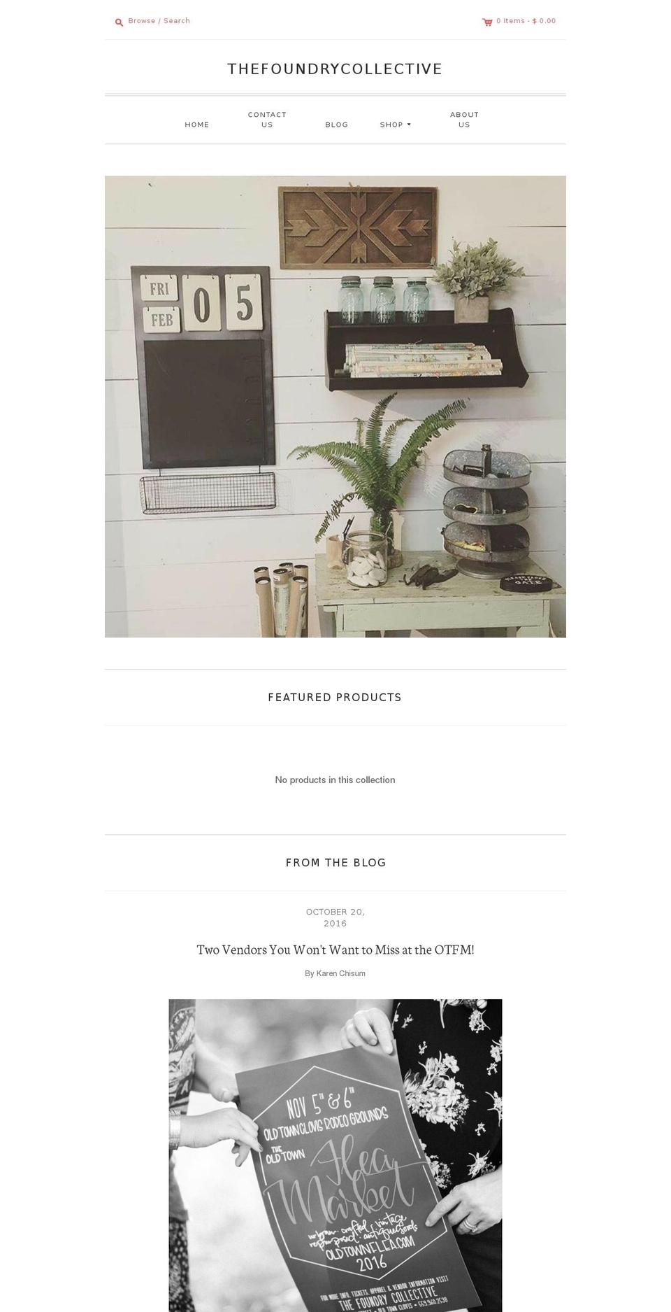 Foundry Shopify theme site example thefoundrycollective.com