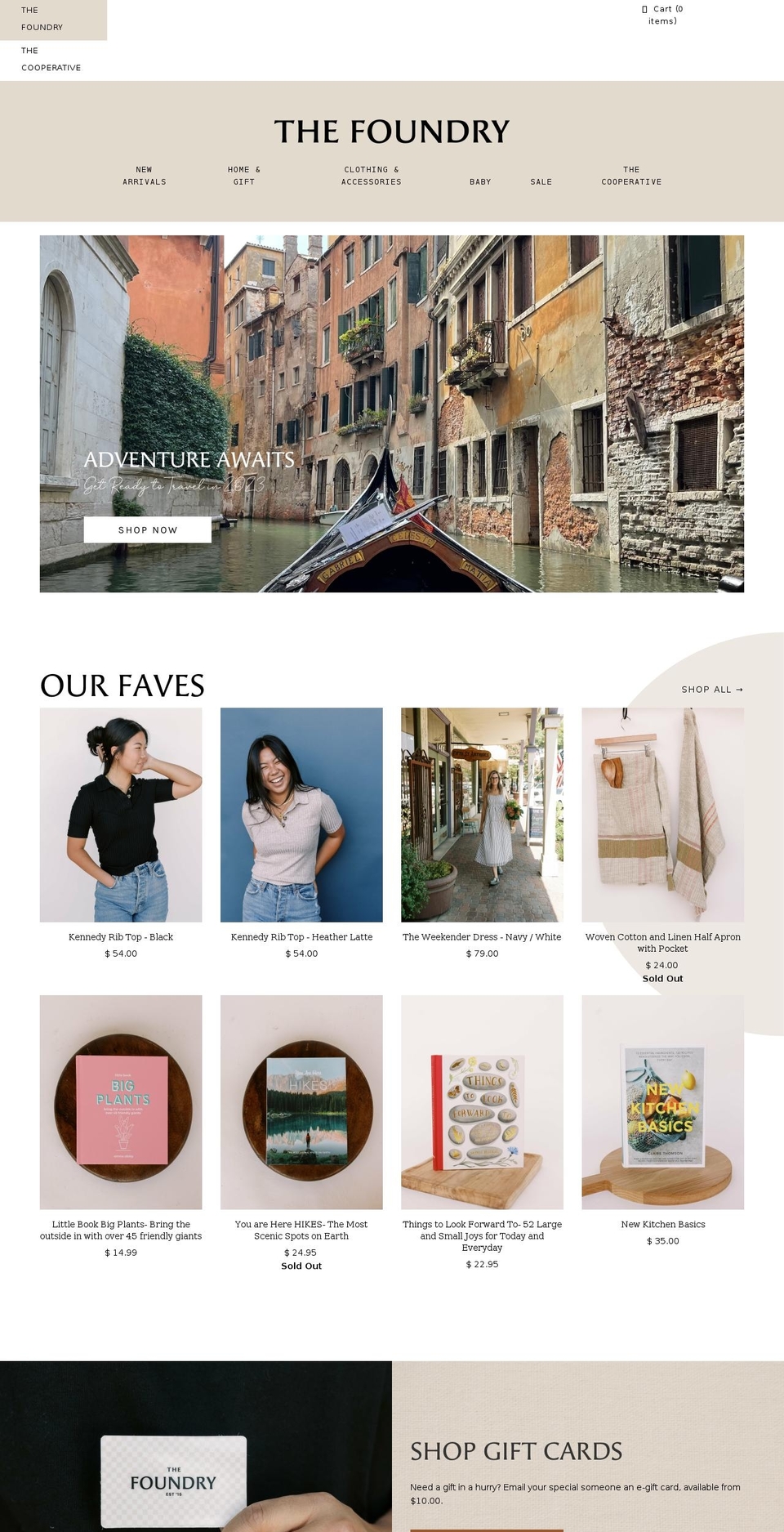thefoundrycollective.myshopify.com shopify website screenshot