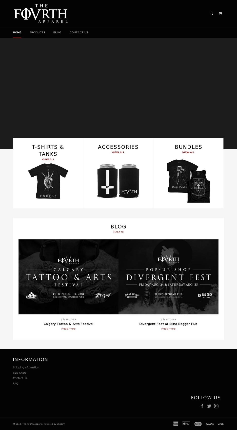 thefourthapparel.com — Shopify storefront screenshot