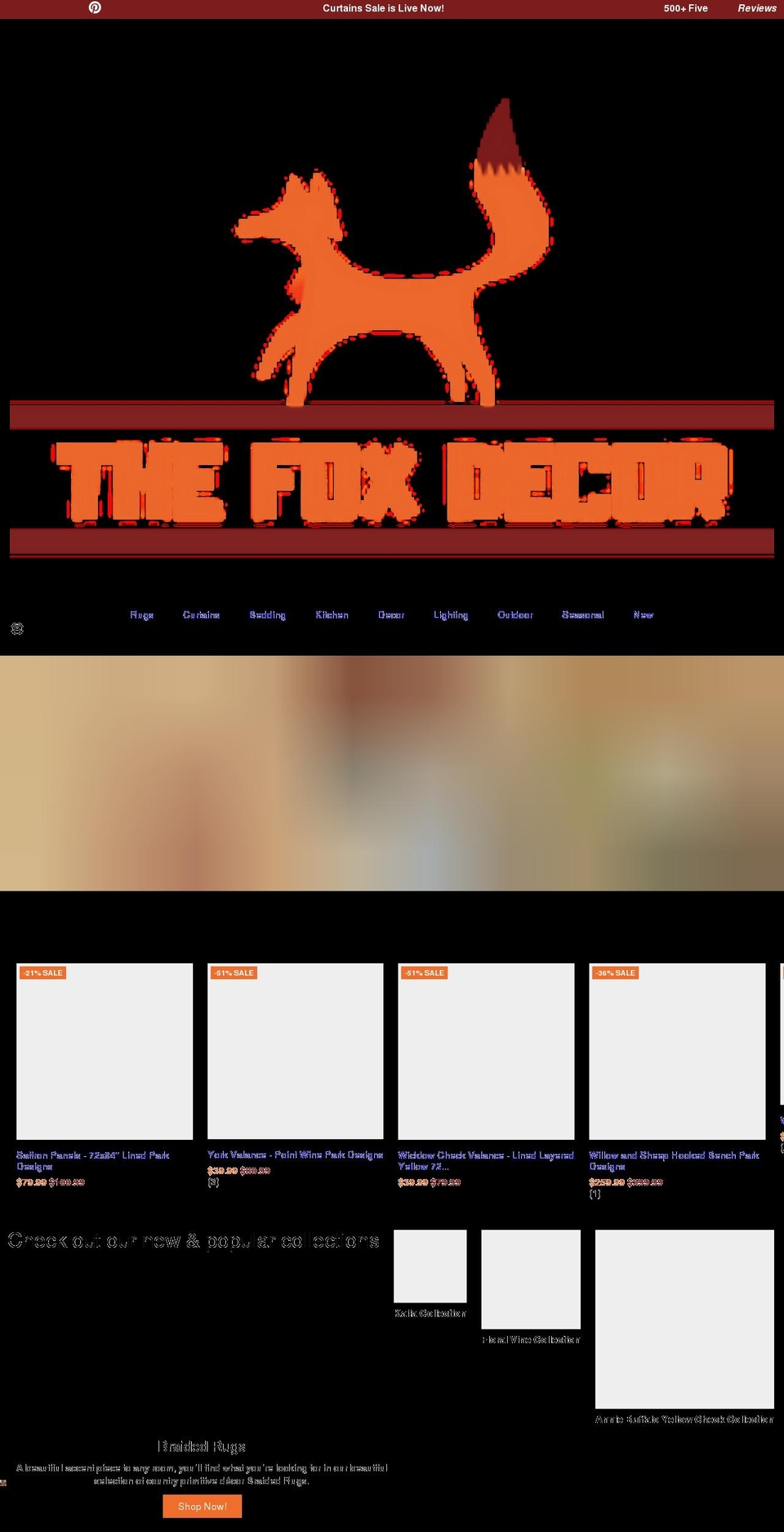 thefoxdecor.com shopify website screenshot