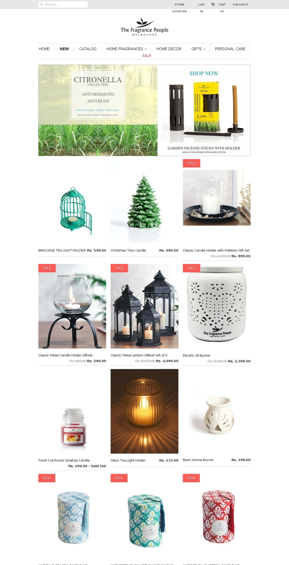 digital Shopify theme site example thefragrancepeople.com