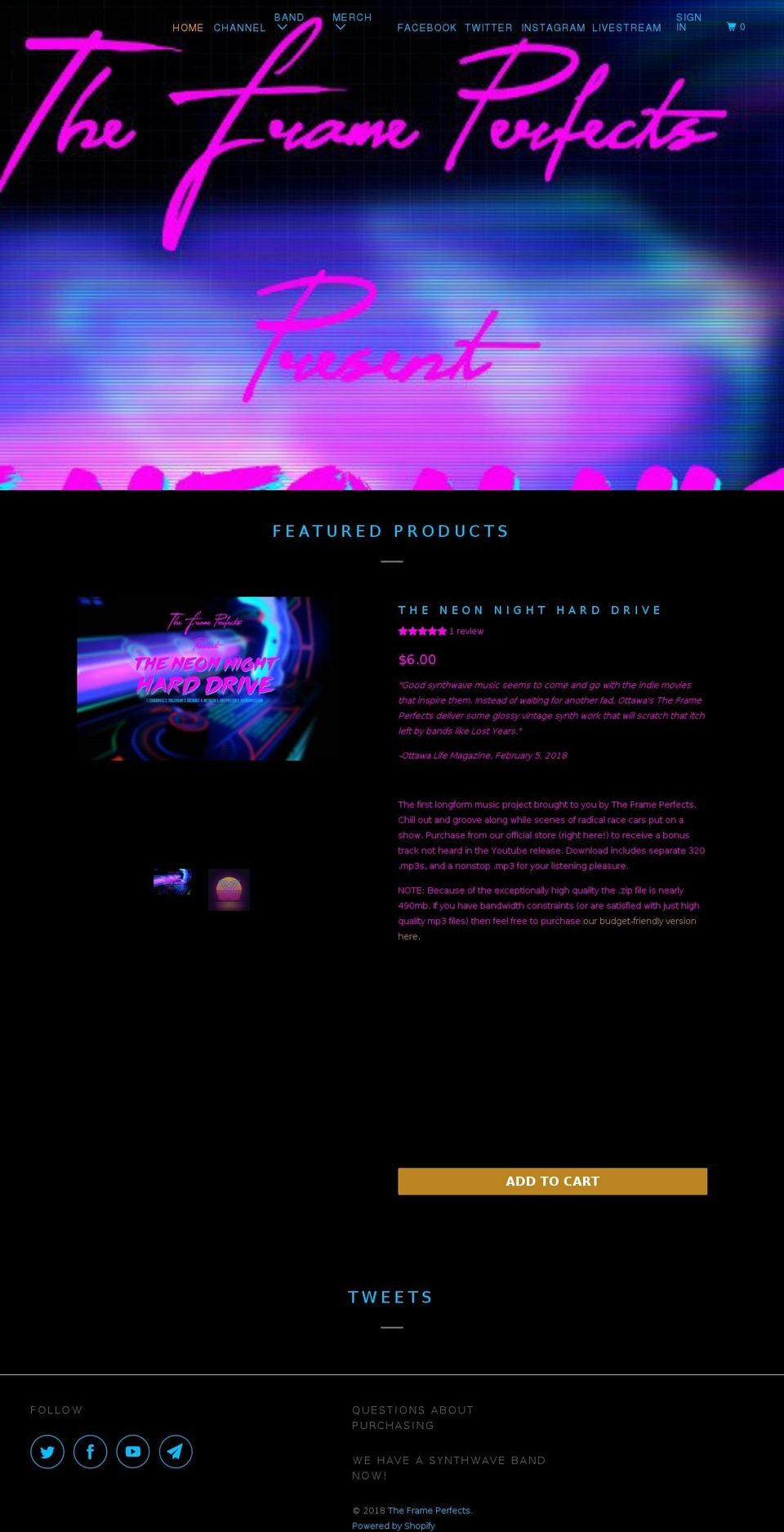 theframeperfects.com shopify website screenshot