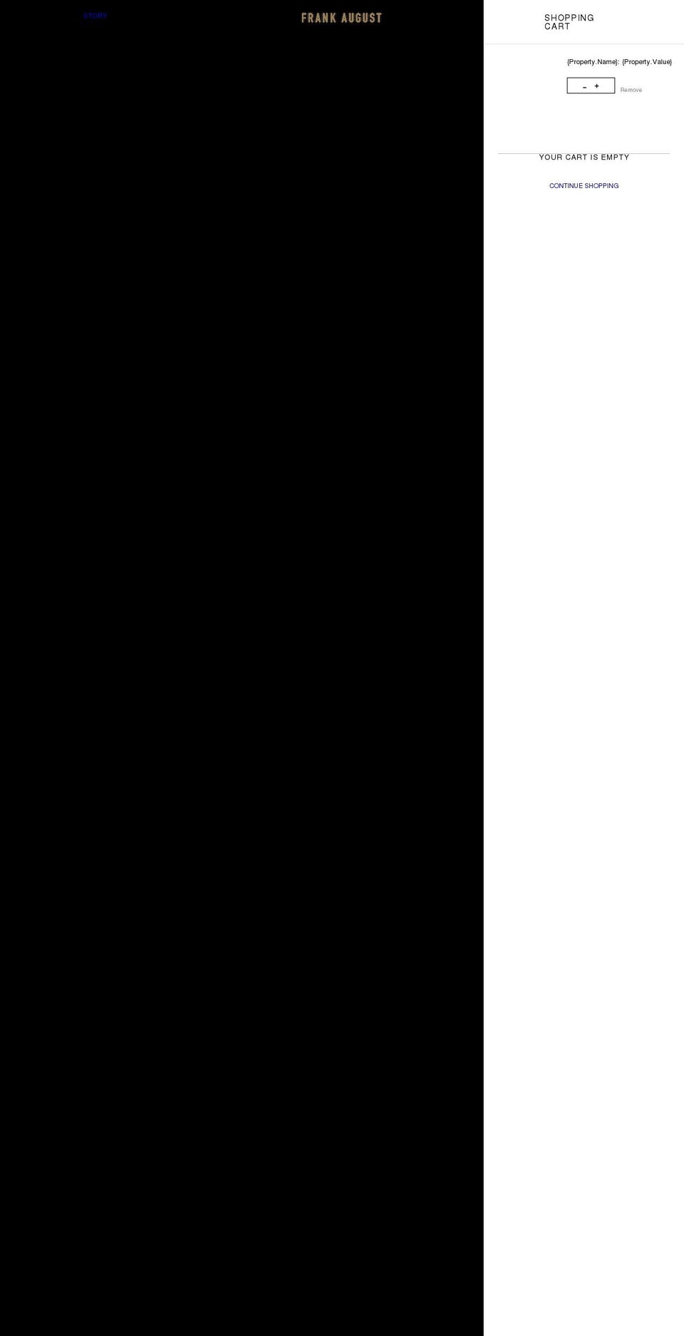 thefrankaugust.com shopify website screenshot