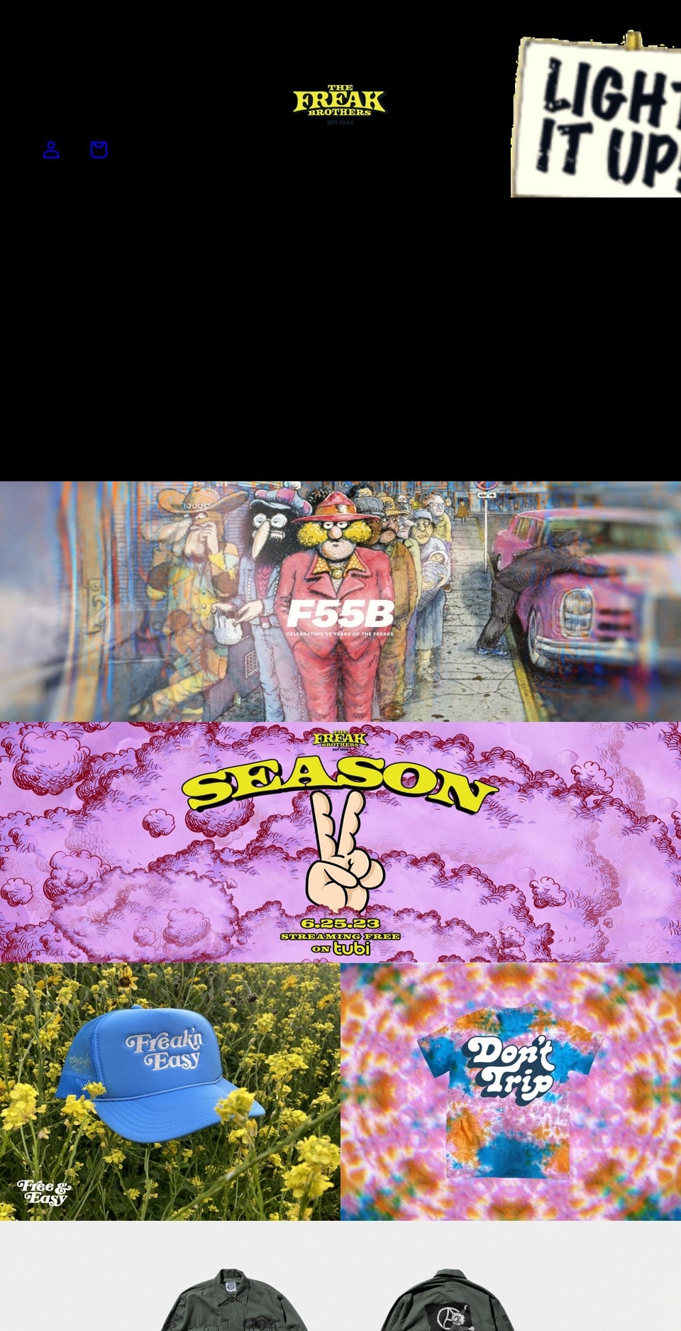 thefreakbrothers.com shopify website screenshot