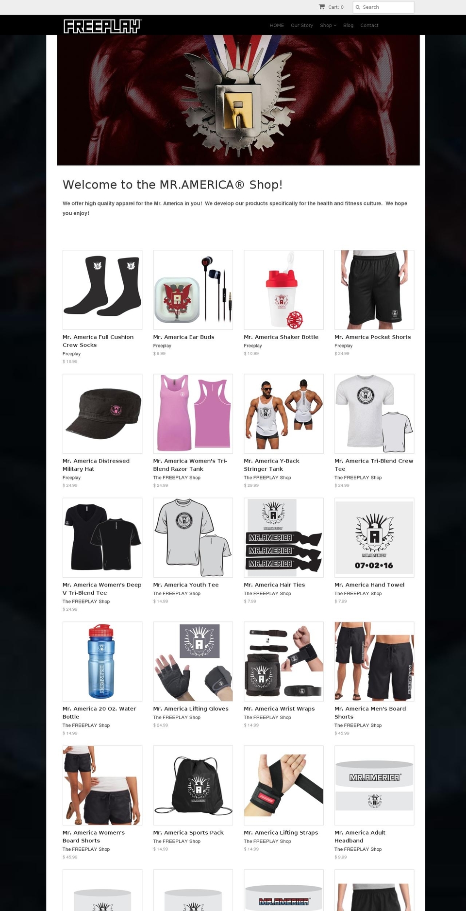 thefreeplayshop.com shopify website screenshot