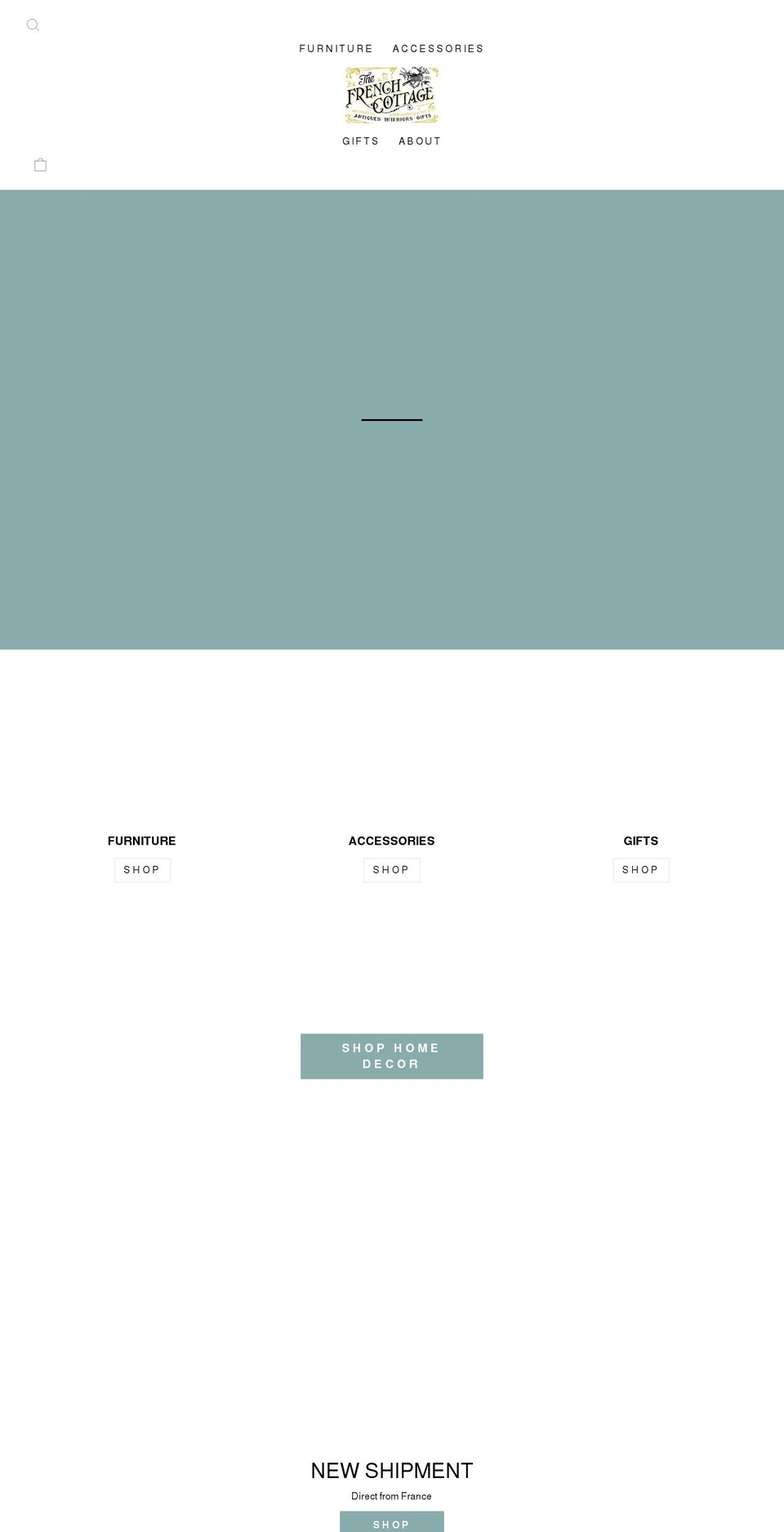 thefrenchcottageshop.com shopify website screenshot