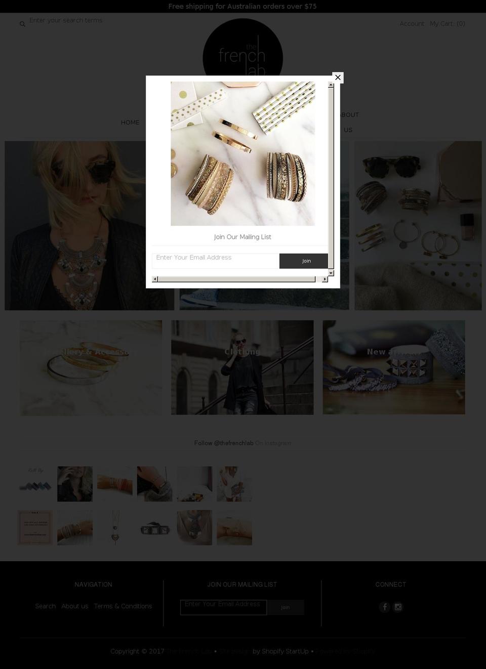 thefrenchlab.com shopify website screenshot