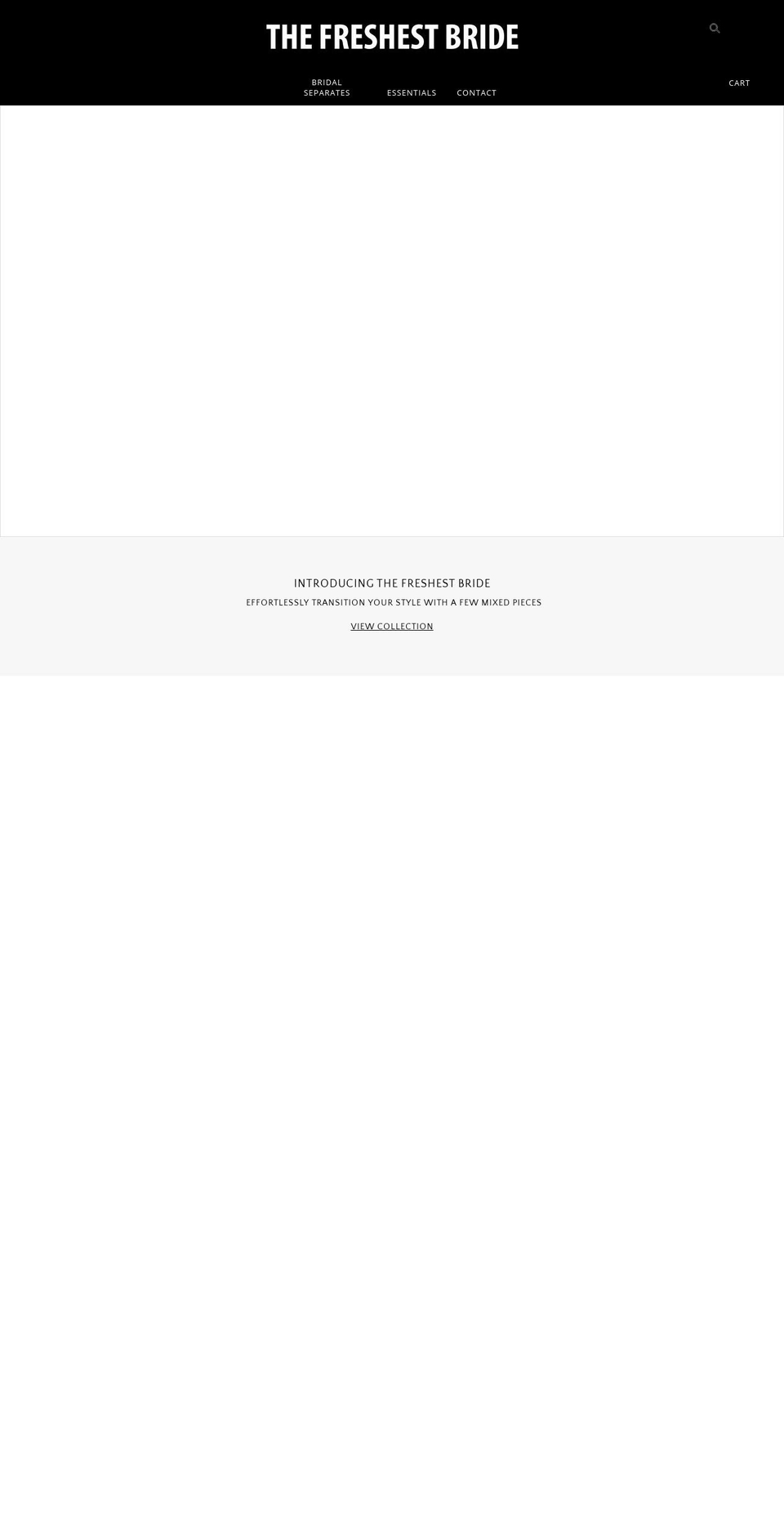 thefreshestbride.com — Shopify storefront screenshot