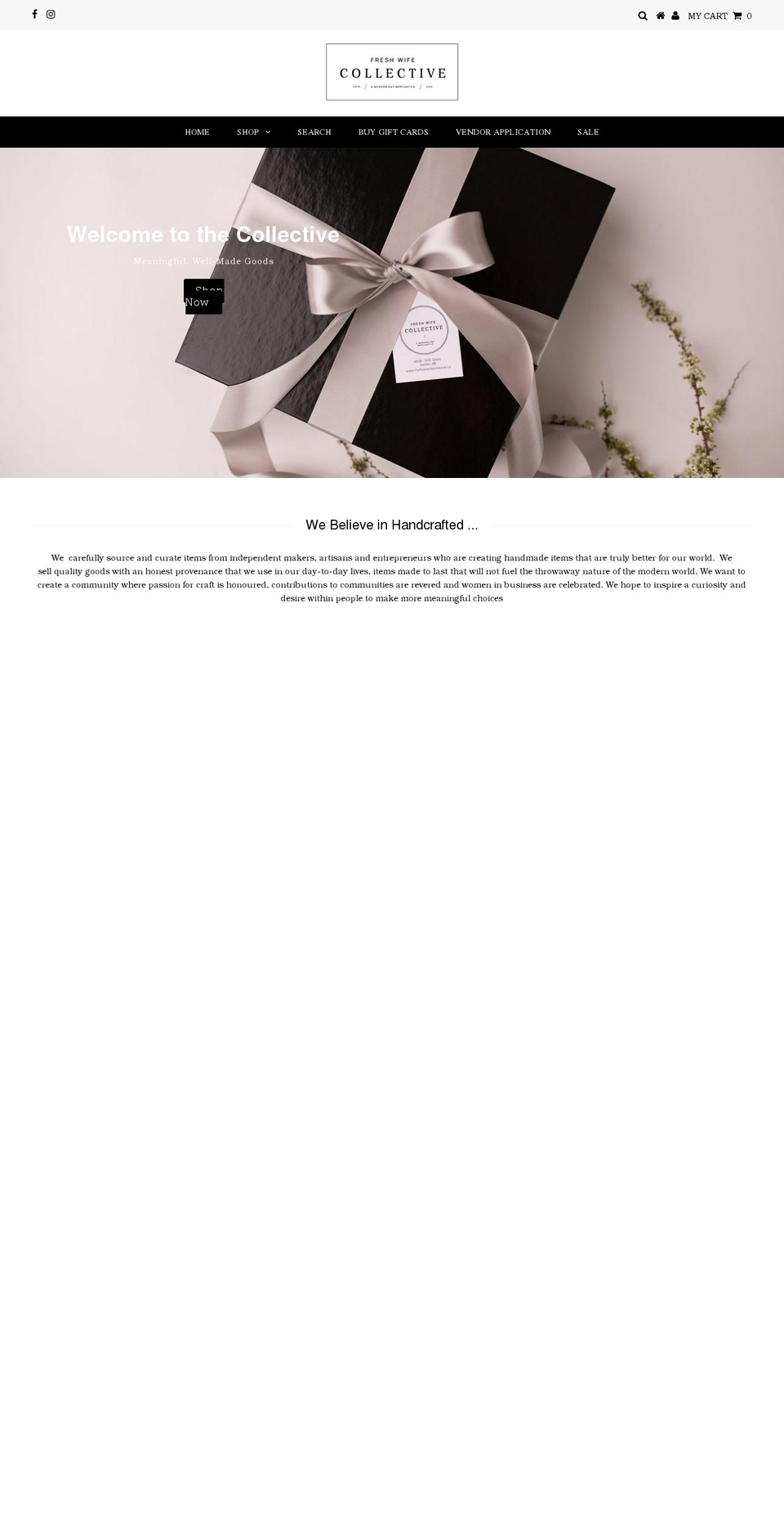 thefreshwifecollective.ca shopify website screenshot