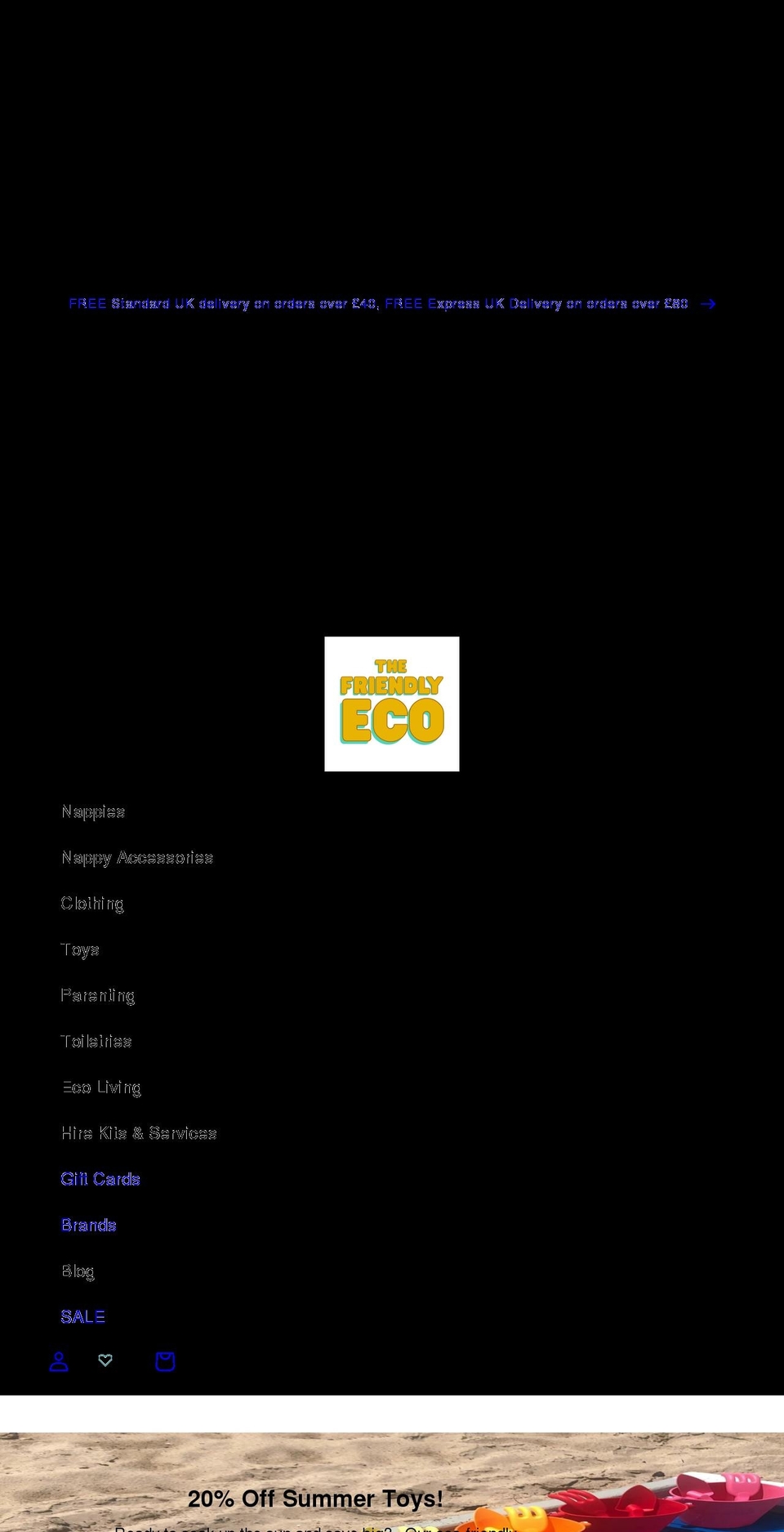 thefriendlyeco.co.uk shopify website screenshot