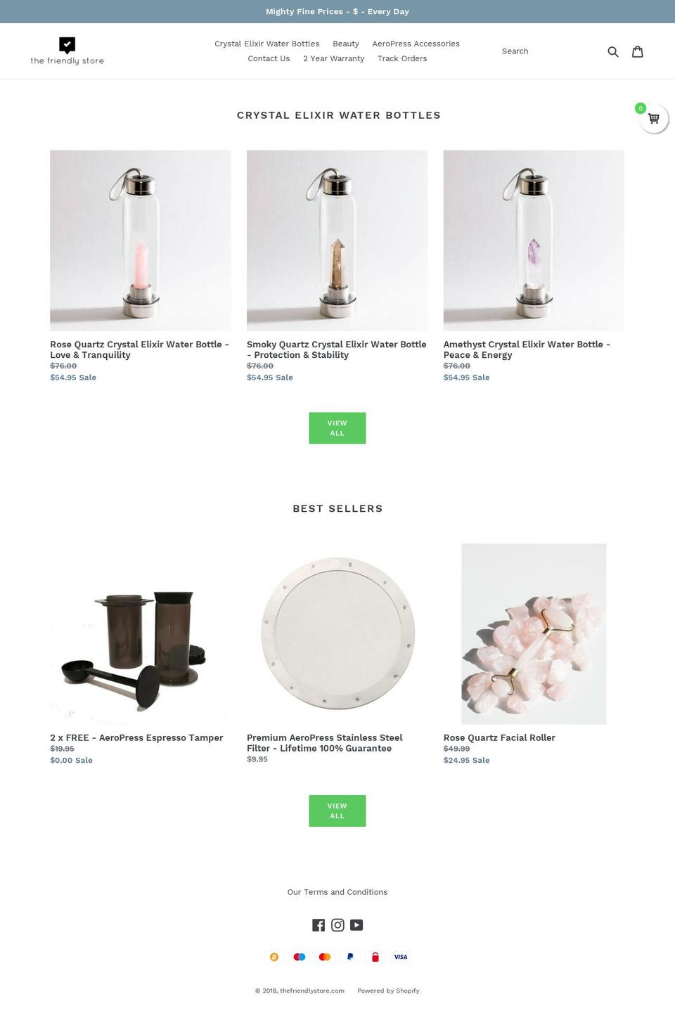 thefriendlystore.com — Shopify storefront screenshot