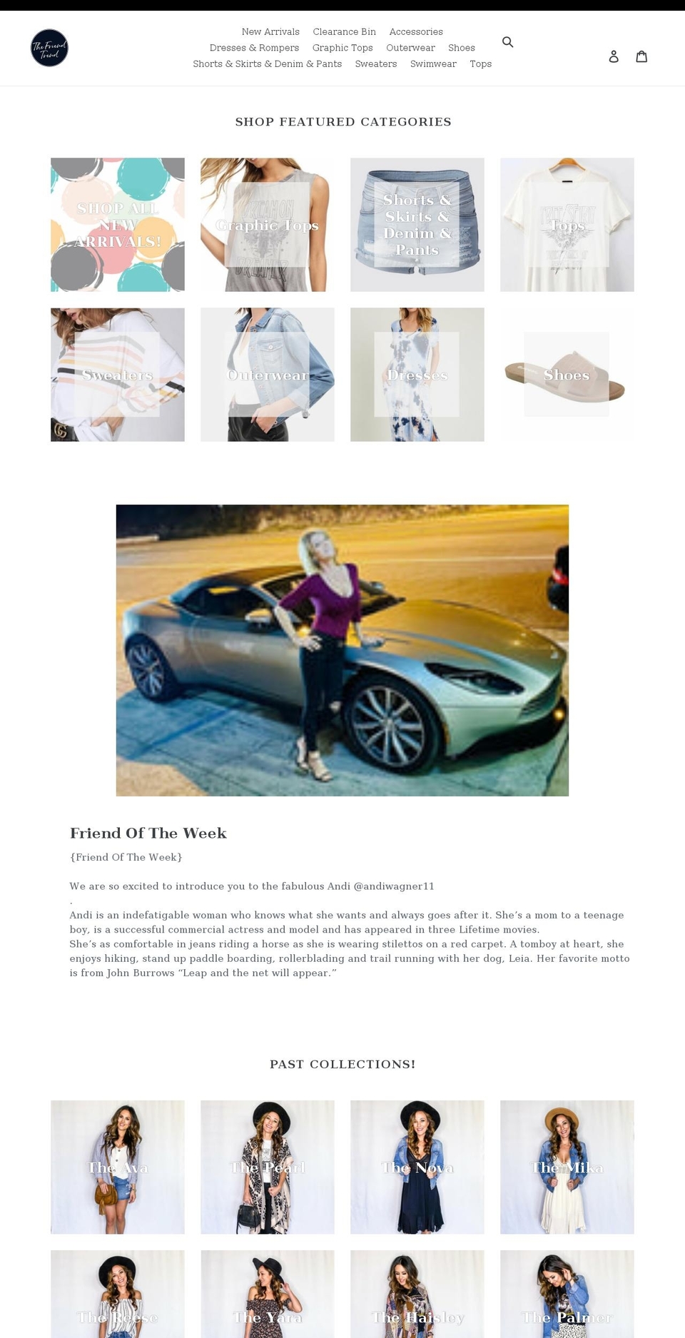 thefriendtrend.com shopify website screenshot