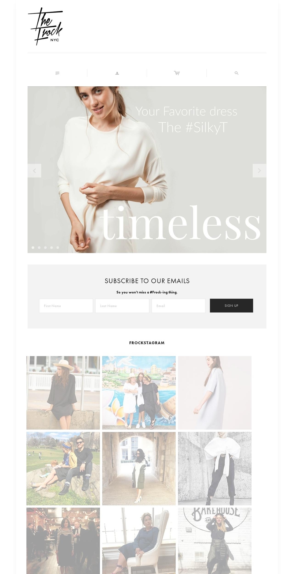 thefrocknyc.com shopify website screenshot