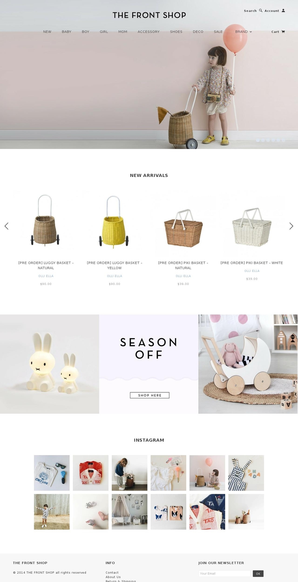 thefrontshop.com shopify website screenshot