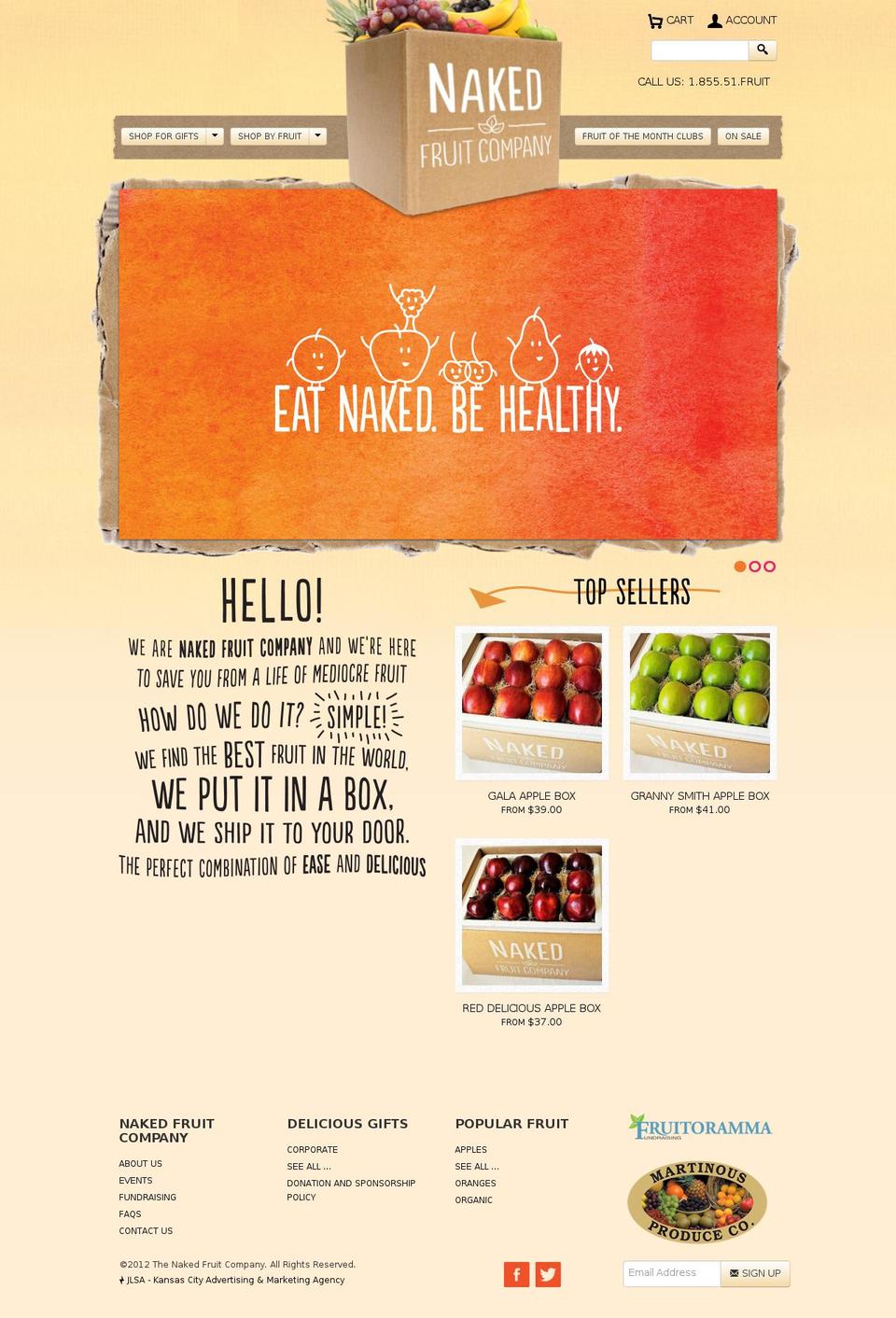 naked-fruit-company-theme Shopify theme site example thefruitretailcompany.com
