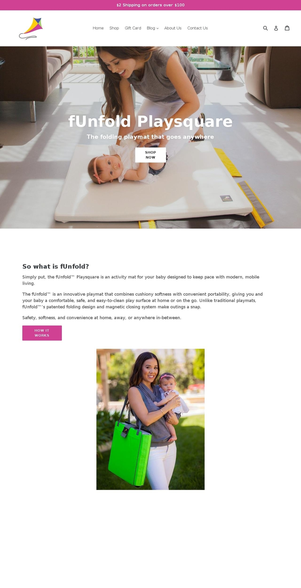 thefunfold.com shopify website screenshot