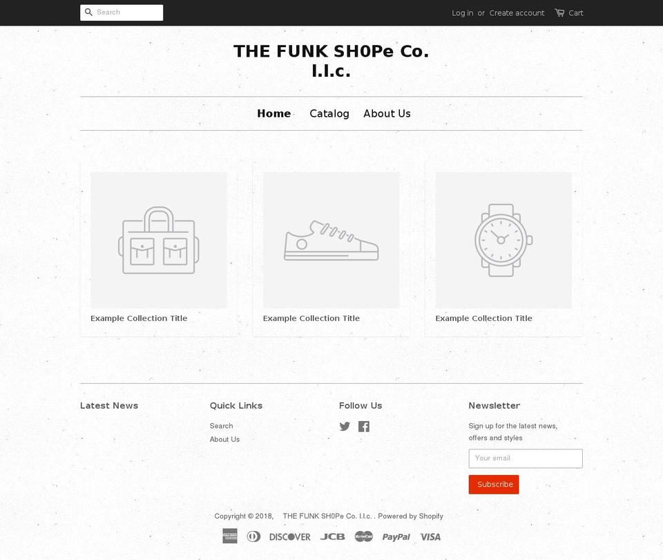 thefunkshope.com — Shopify storefront screenshot