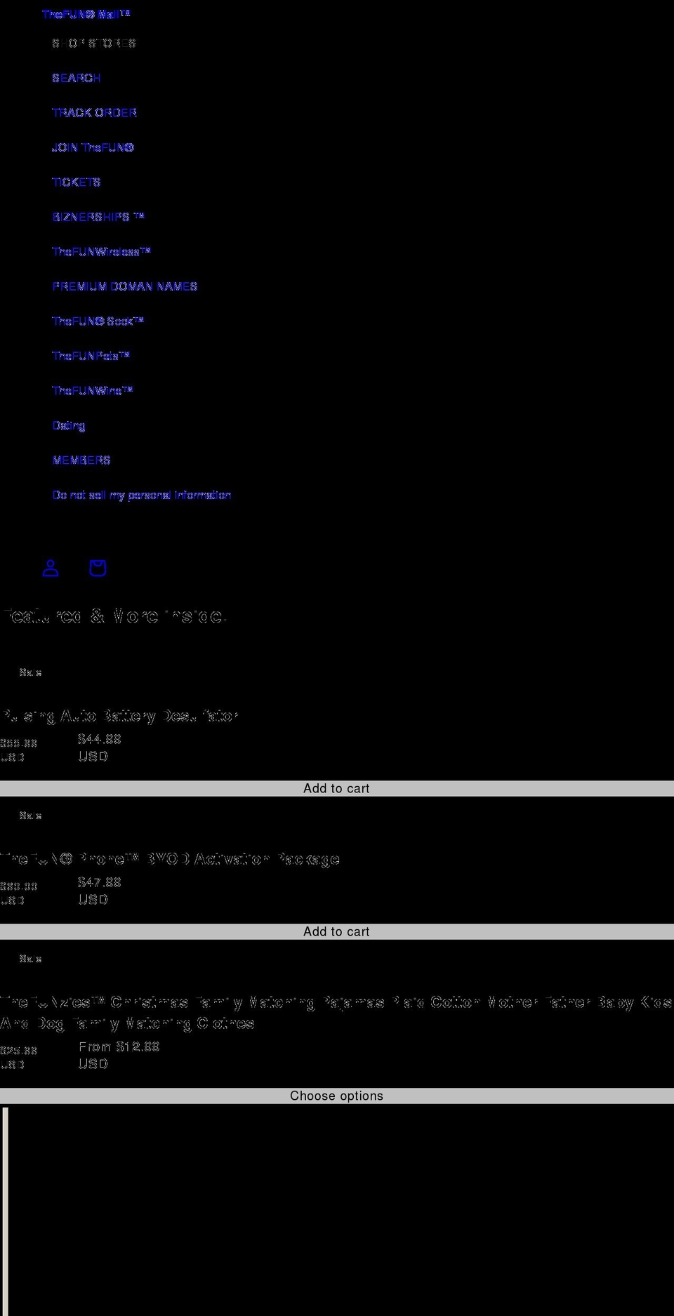thefunmall.com shopify website screenshot
