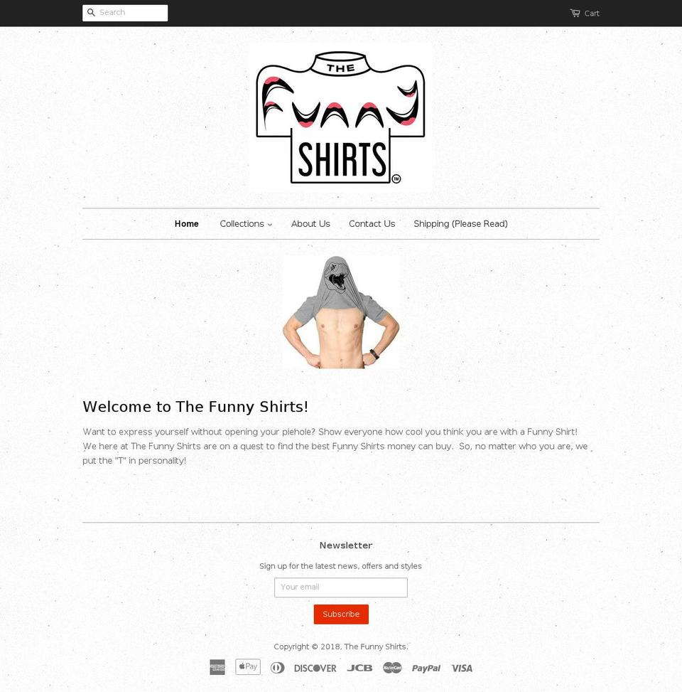 thefunnyshirts.com — Shopify storefront screenshot