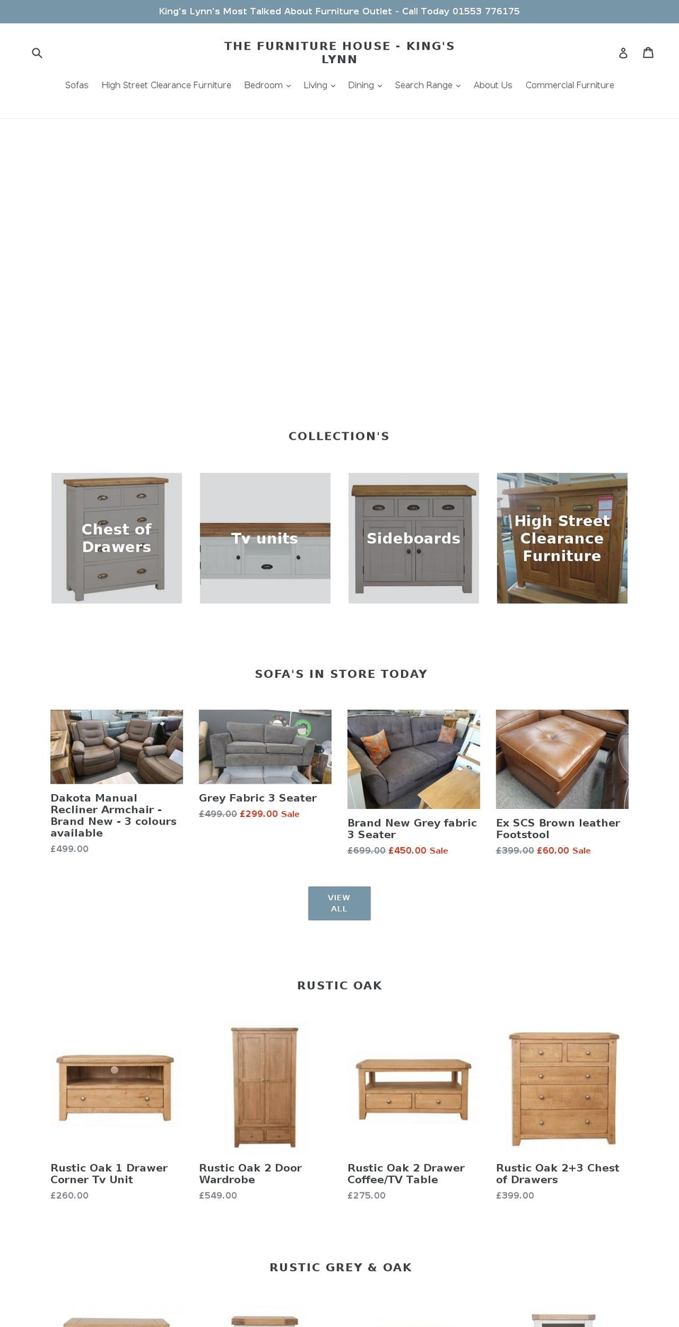 thefurniture-house.co.uk shopify website screenshot