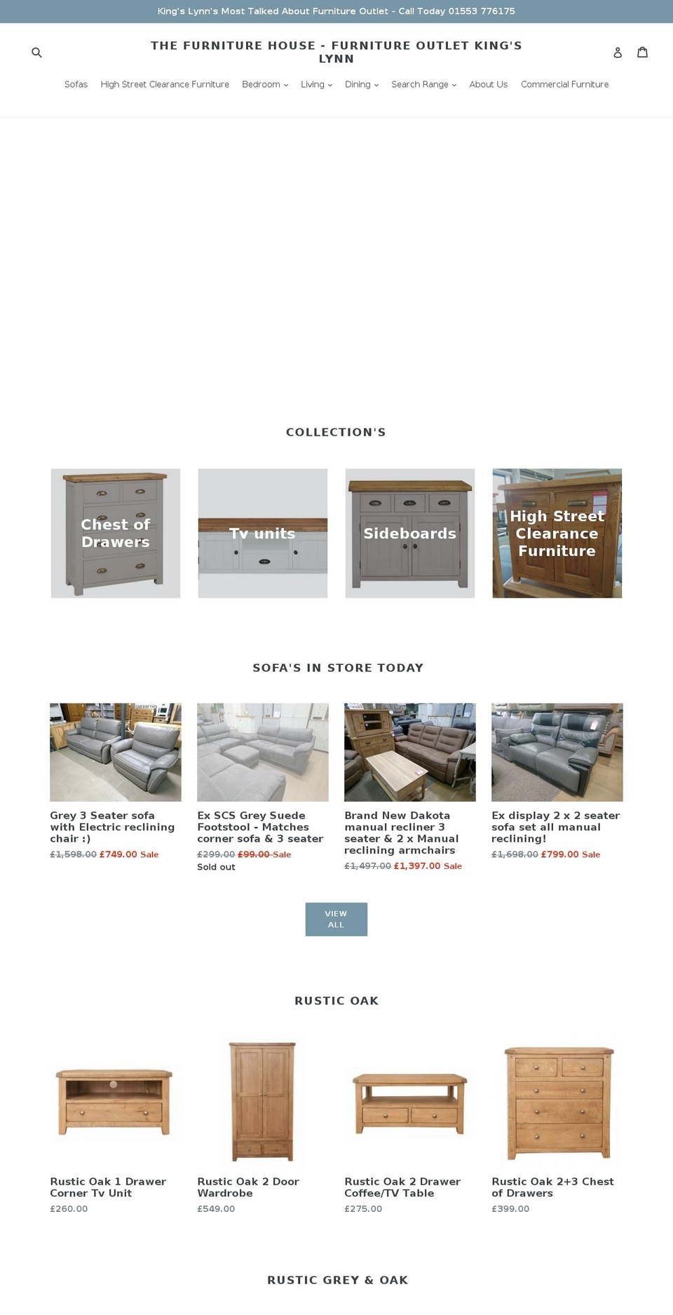 thefurniture-house.com — Shopify storefront screenshot