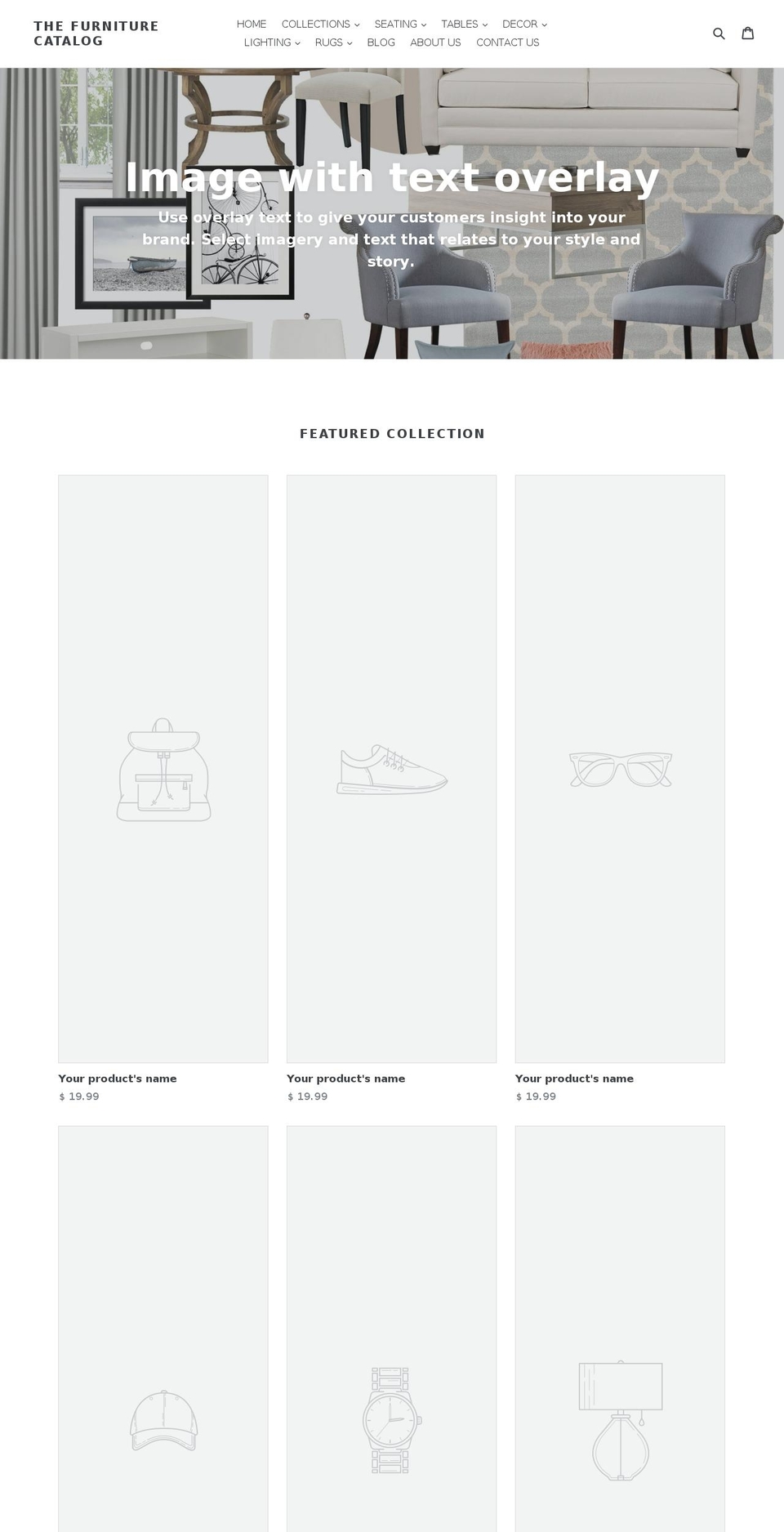 thefurniturecatalogs.com shopify website screenshot
