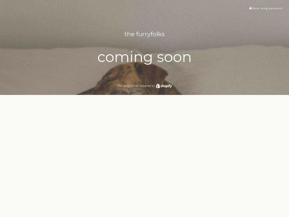 thefurryfolks.com — Shopify storefront screenshot